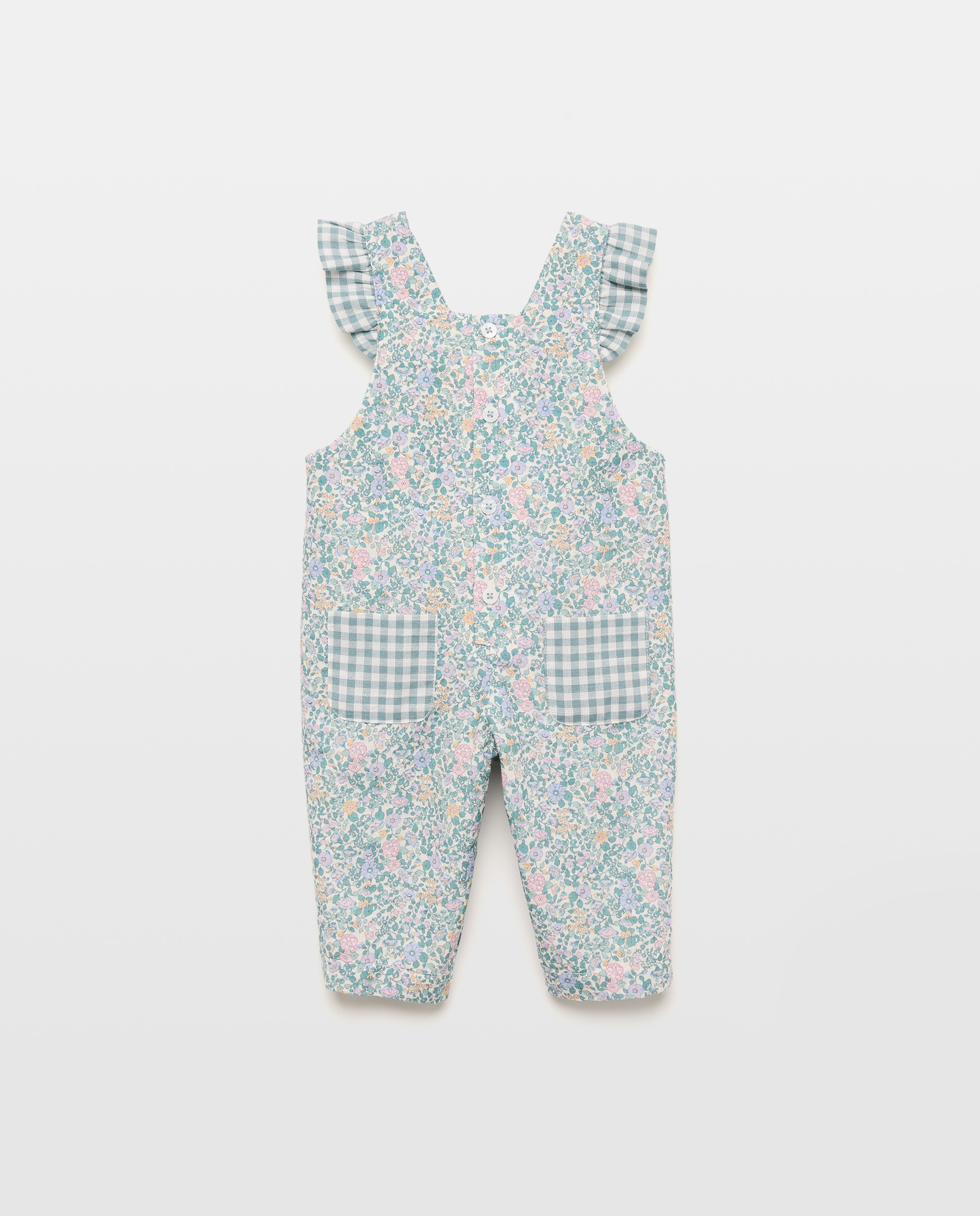 Jardineiras de Bebé com Folho e Estampado Coconut El Corte Inglés Rosa-2