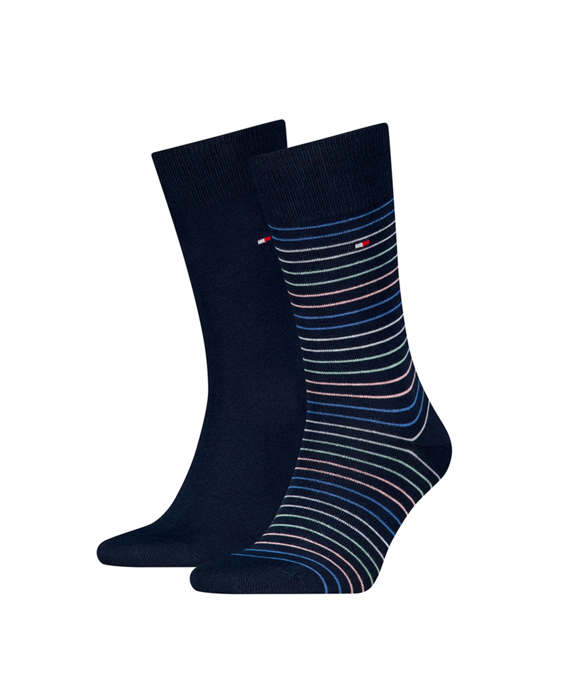 Pack de 2 Pares de Meias Clássicas Azul-marinho-2