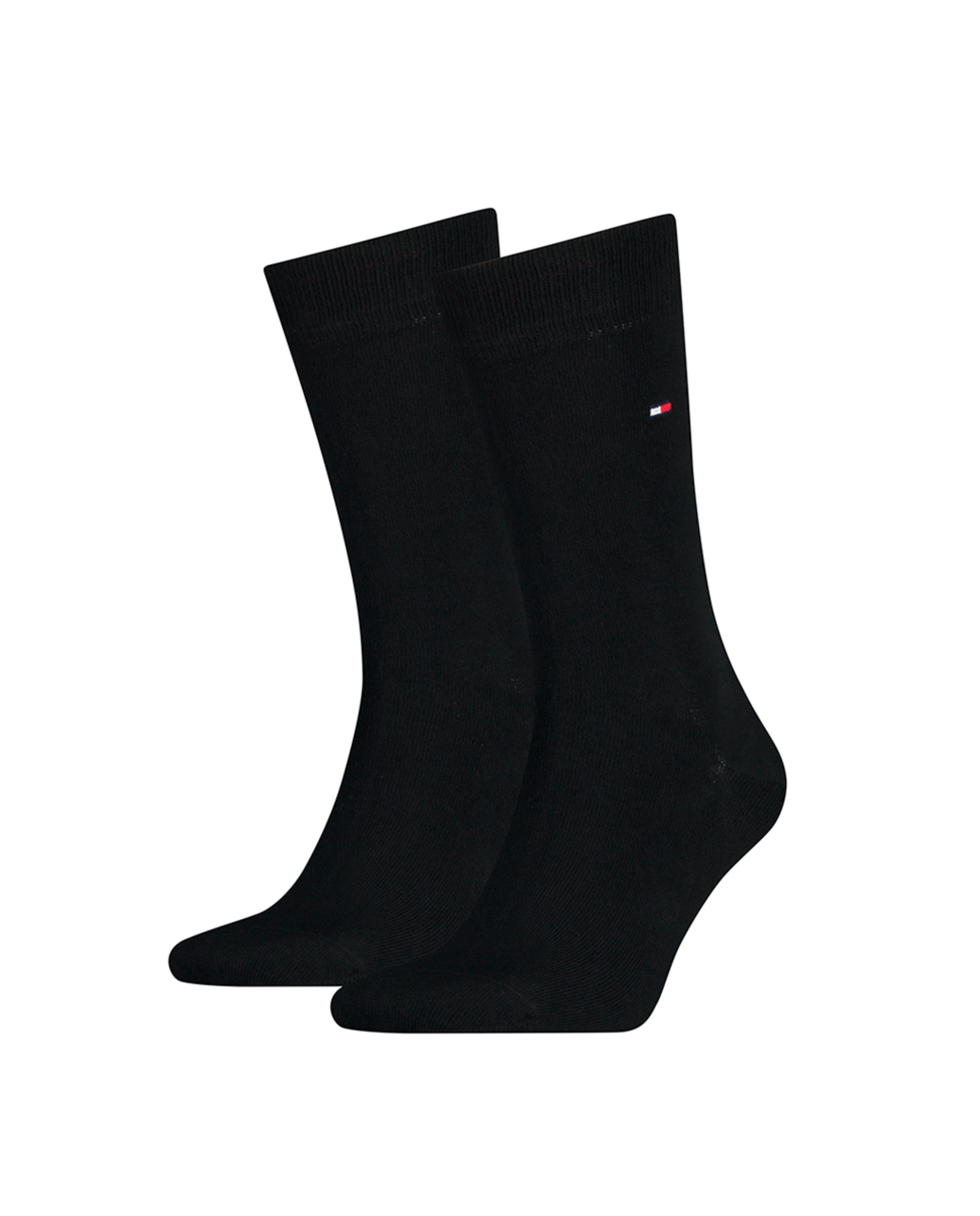 Pack de dois pares de meias de homem curtas pretas Preto-2