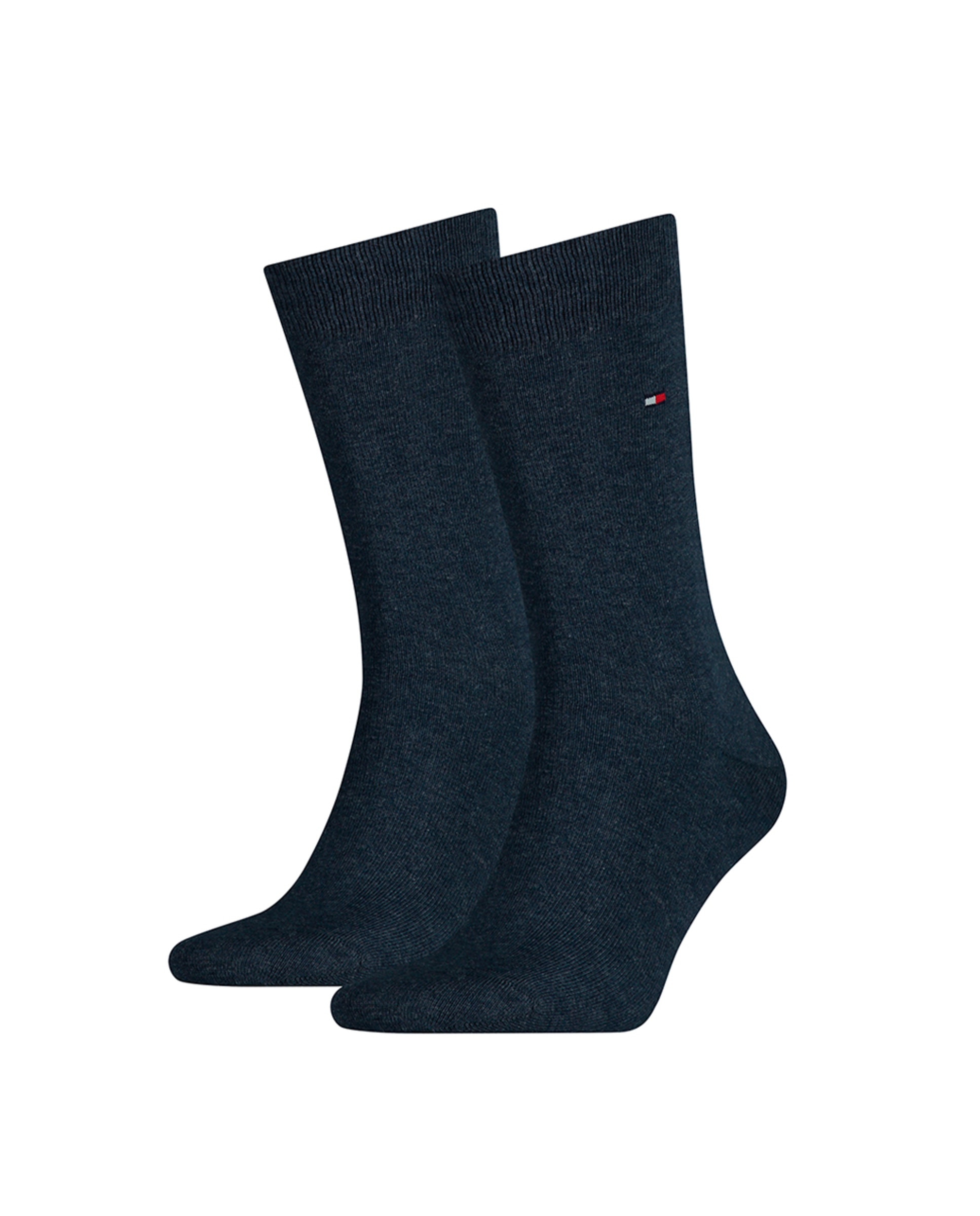 Pack de dois pares de meias cor jeans Azul-2