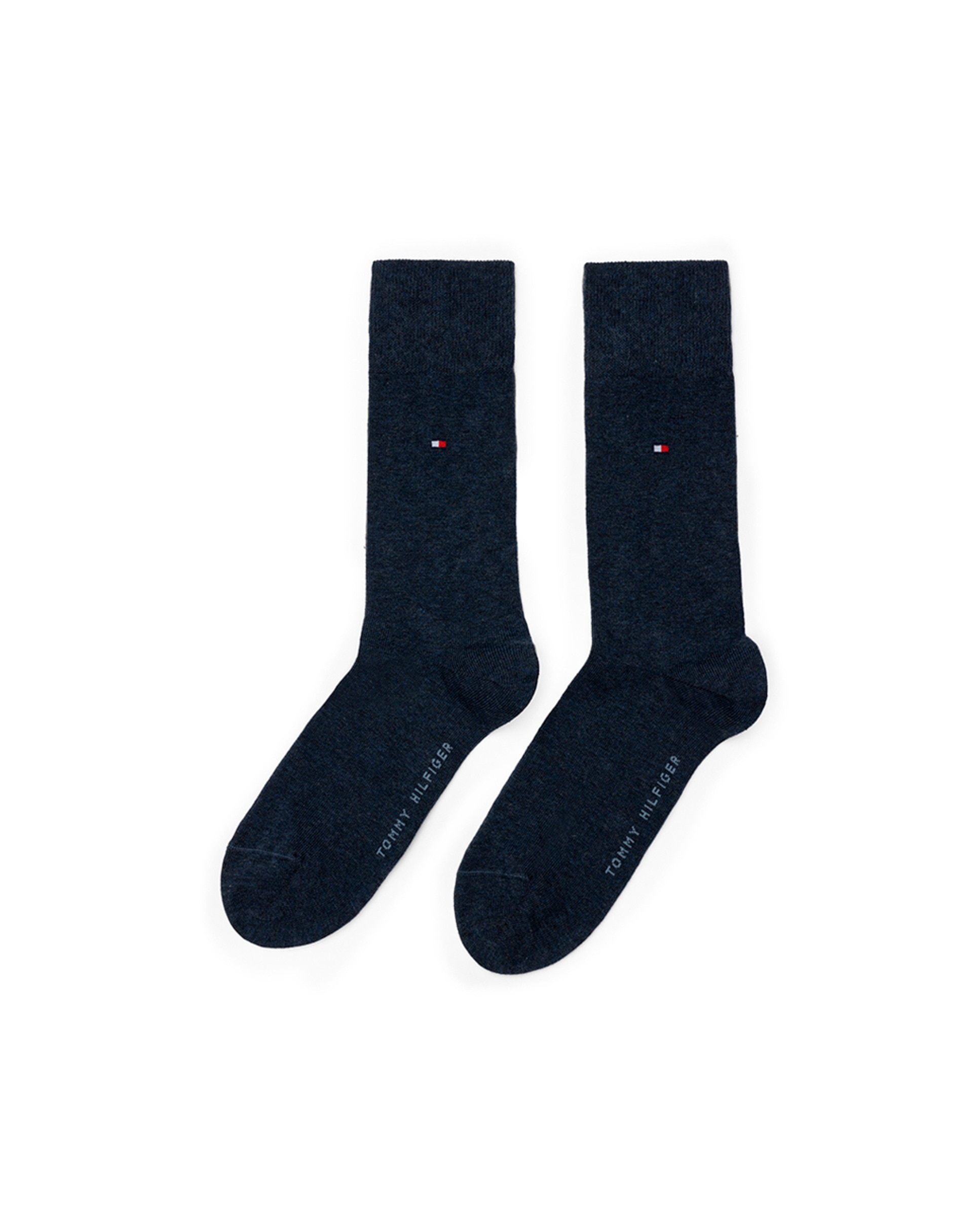 Pack de dois pares de meias cor jeans Azul-1