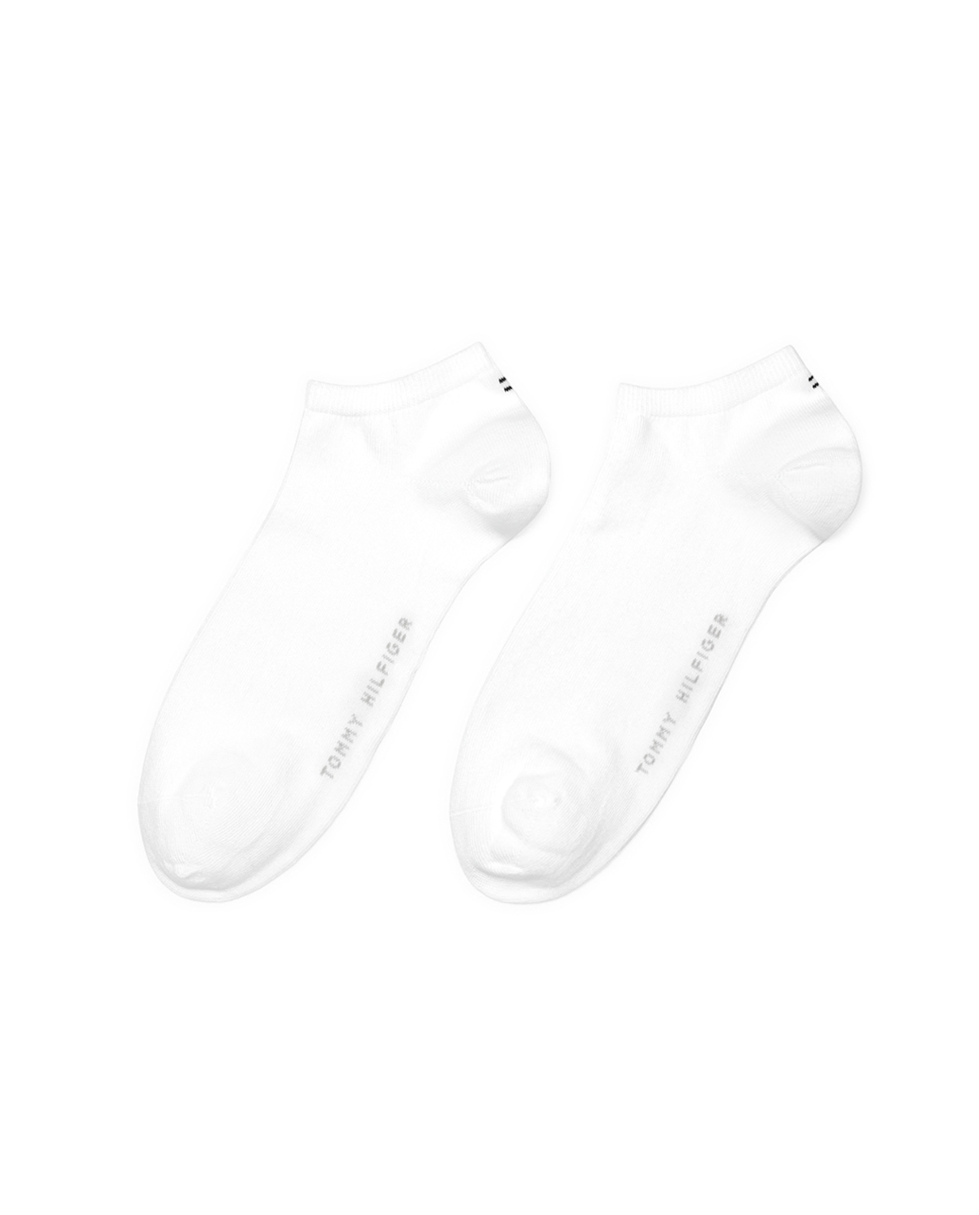 Pack de dois pares de meias pelo tornozelo brancas Branco-1