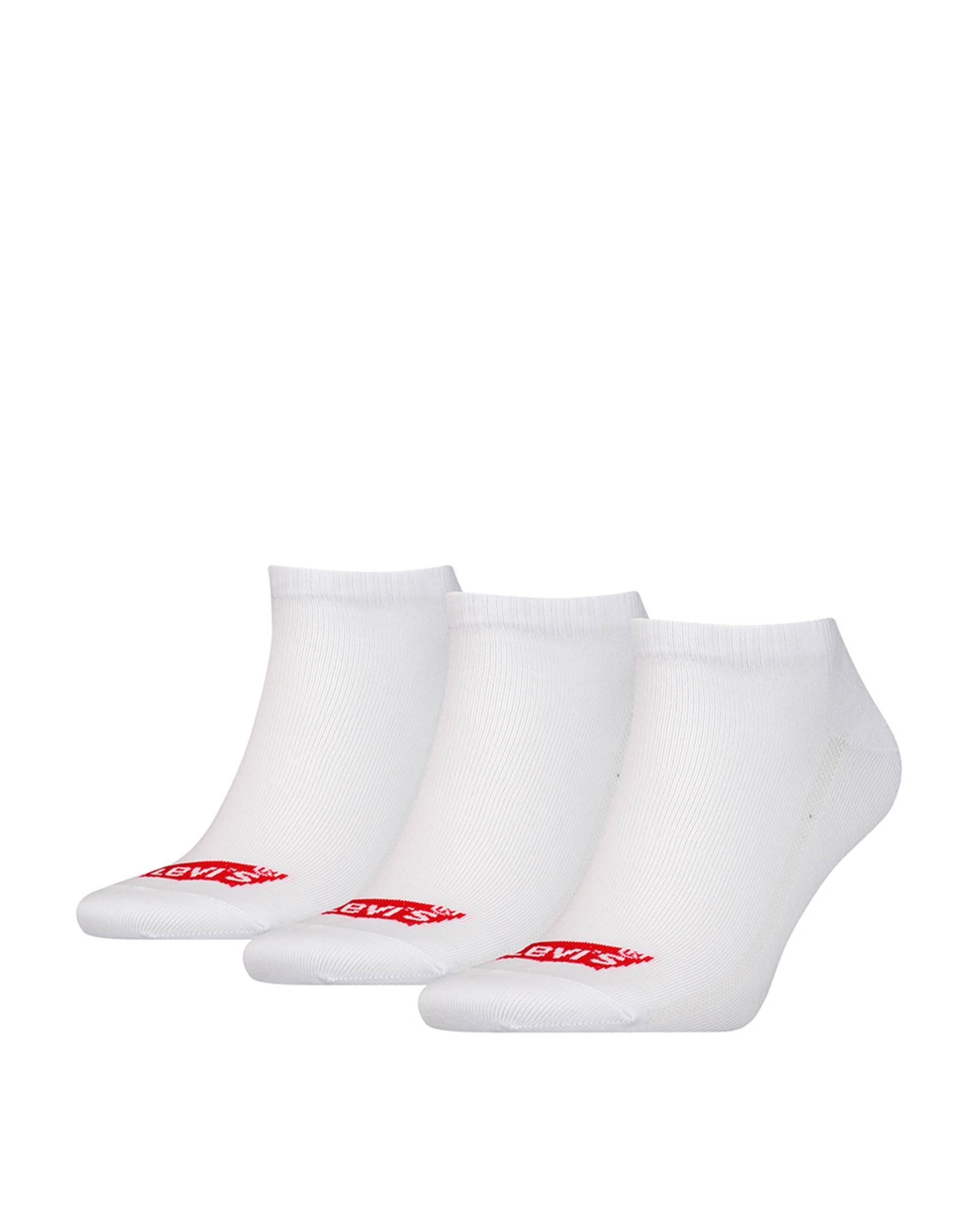 Pack de três pares de meias pelo tornozelo brancas Branco-2
