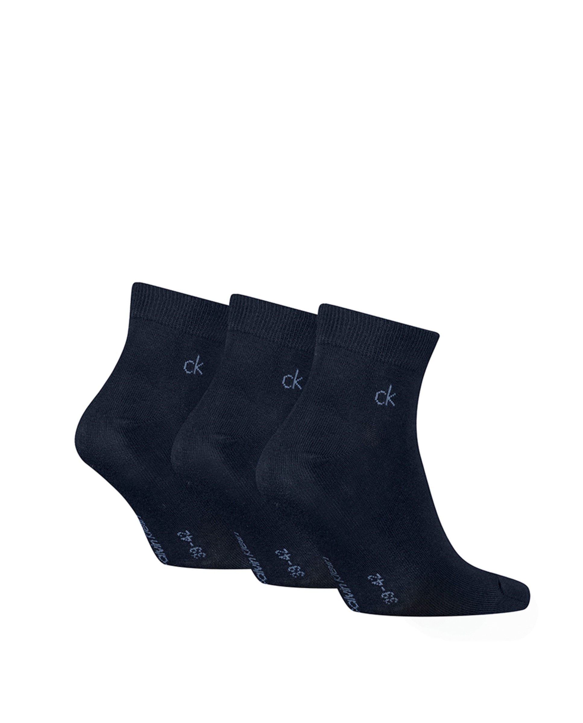 Calcetines de caña corta de hombre de Calvin Klein (pack de 3) - Azul marino Azul marino-1