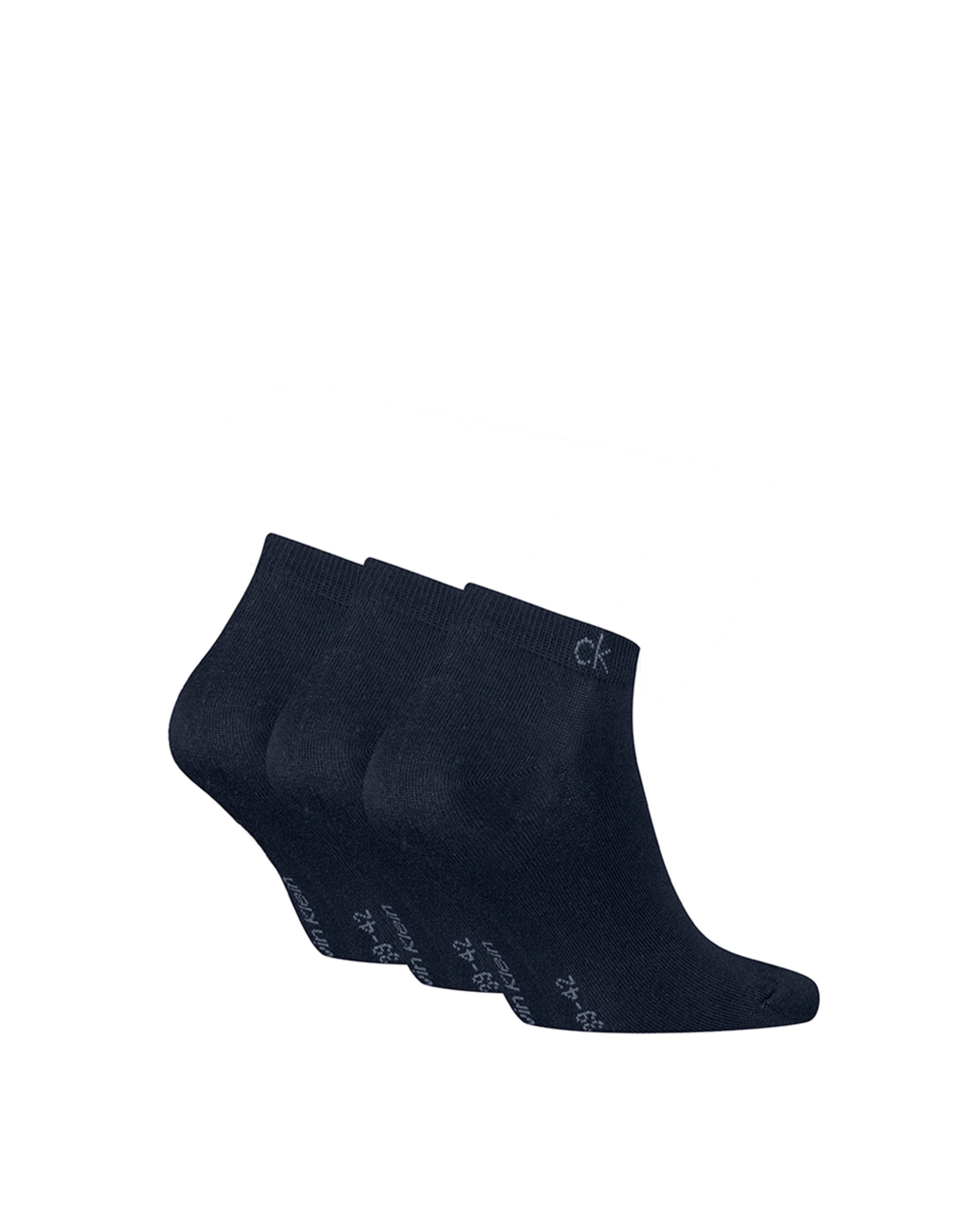 Calcetines tobilleros de hombre de Calvin Klein (pack de 3) - Azul marino Azul marino-1