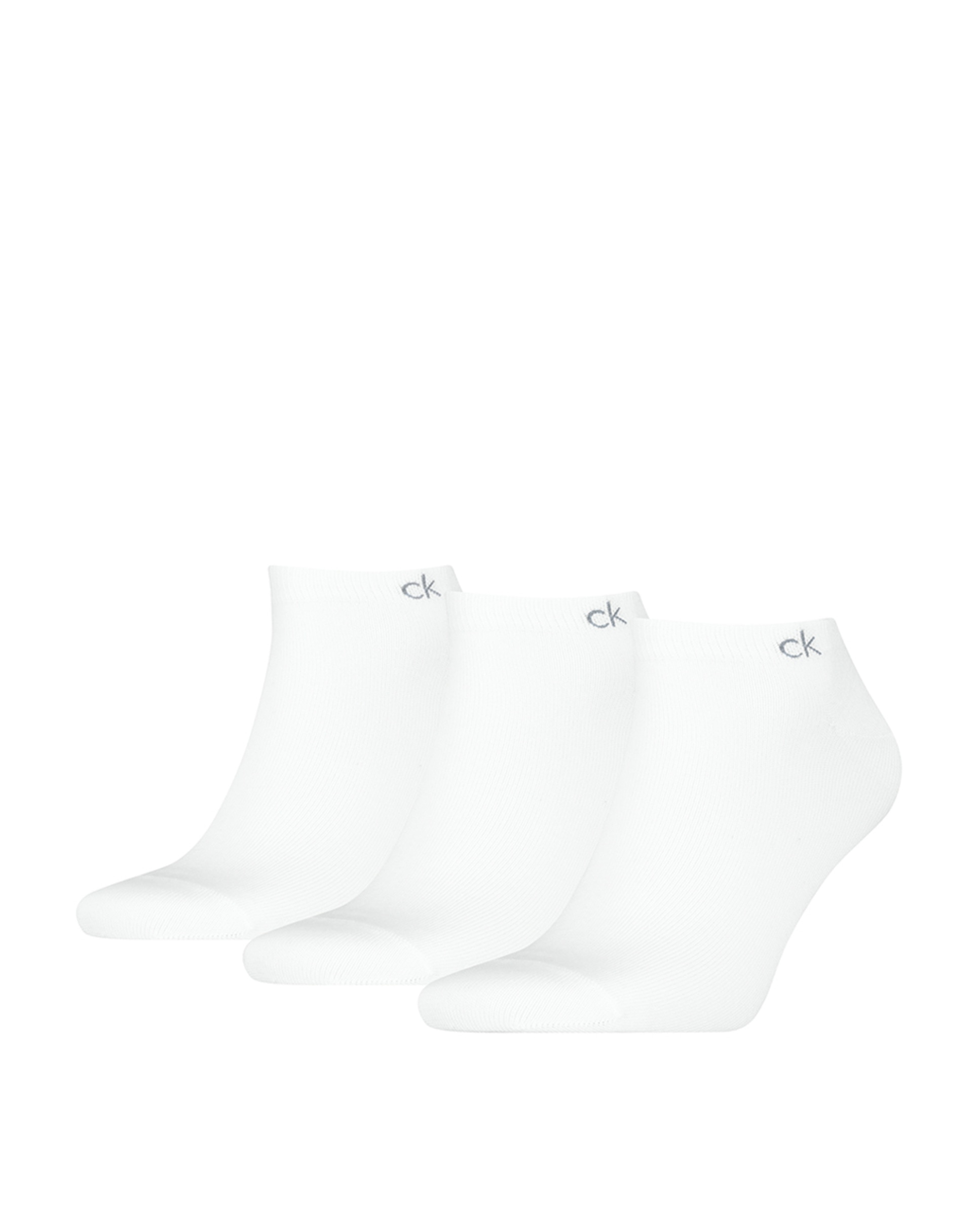 Calcetines tobilleros de hombre de Calvin Klein (pack de 3) - Blanco Blanco-2