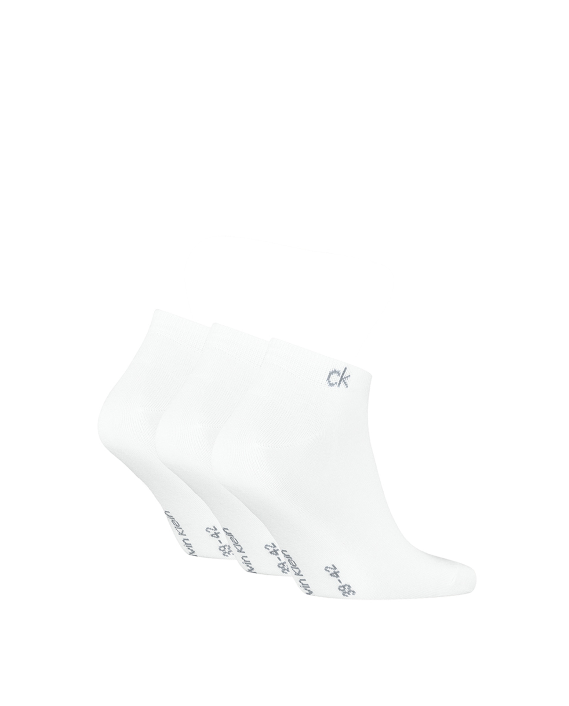 Calcetines tobilleros de hombre de Calvin Klein (pack de 3) - Blanco Blanco-1