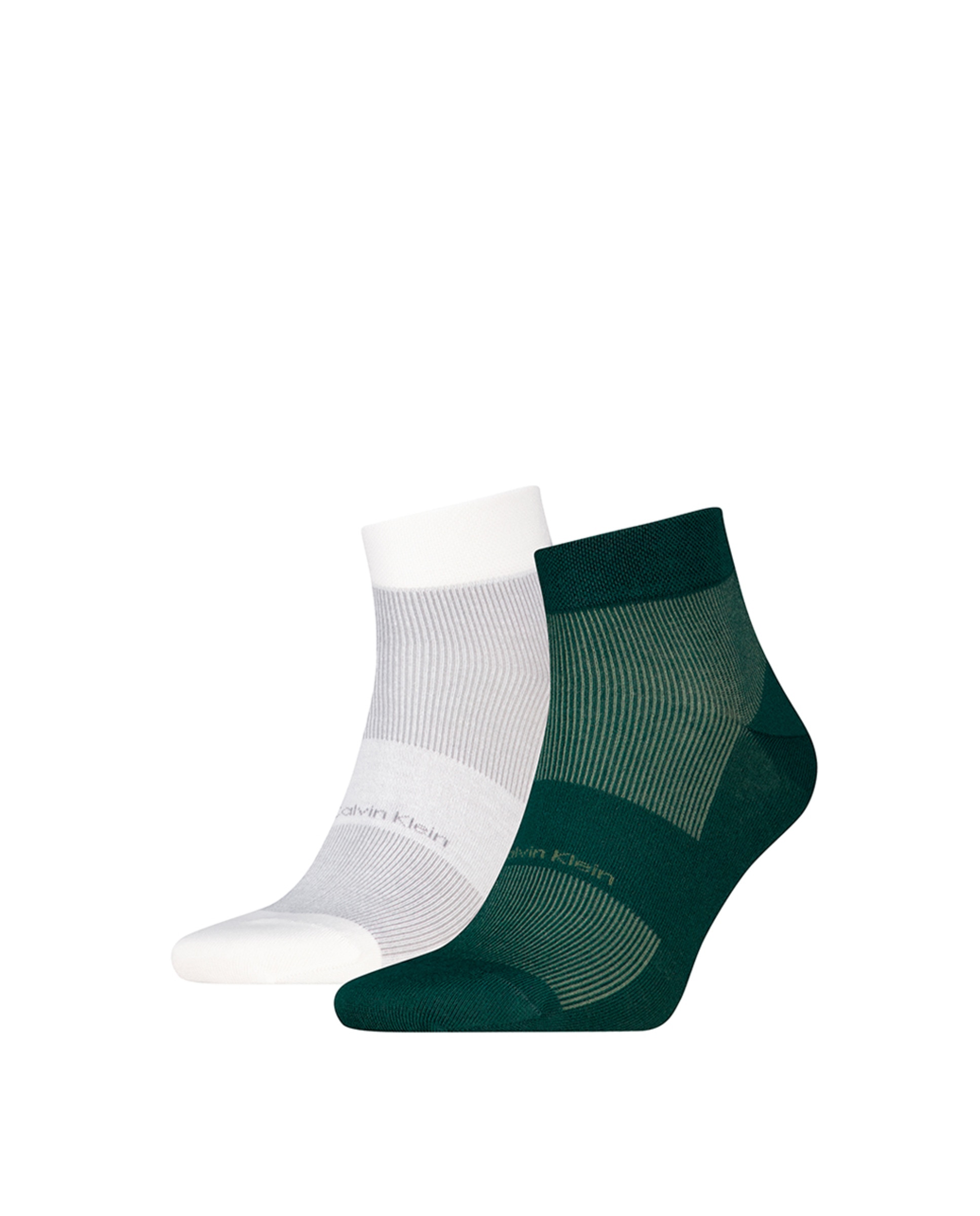 Meias de Cano Curto (Pack de 2 Pares) Verde-2