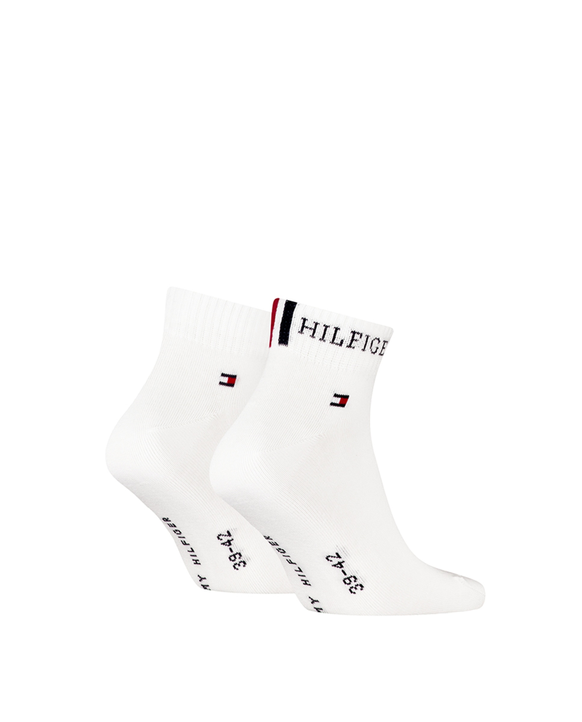 Pack de 2 calcetines tobilleros de hombre - Tommy Hilfiger - Blanco Blanco-1