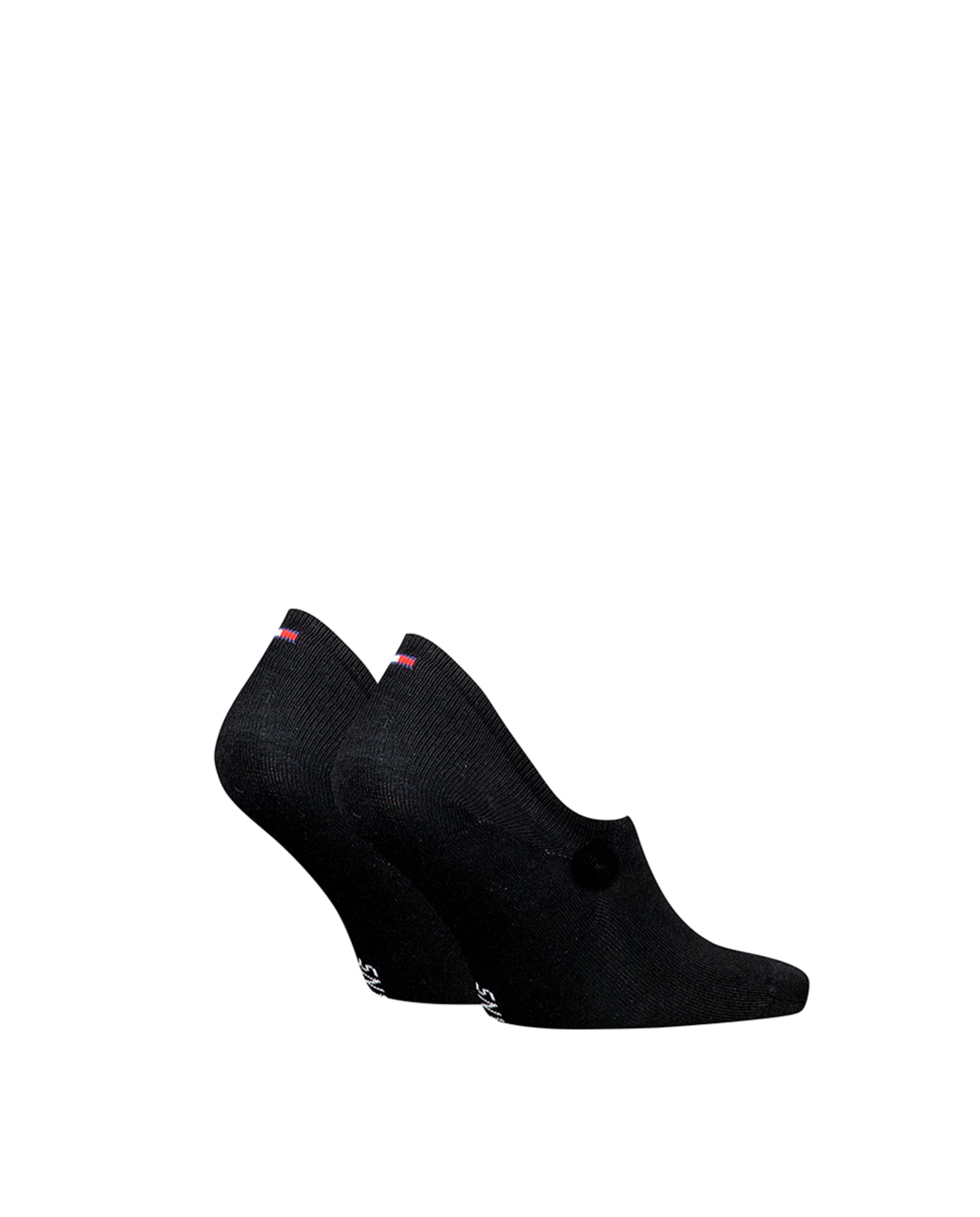 Pack de 2 Pares de Meias Invisíveis Unissexo Preto-1