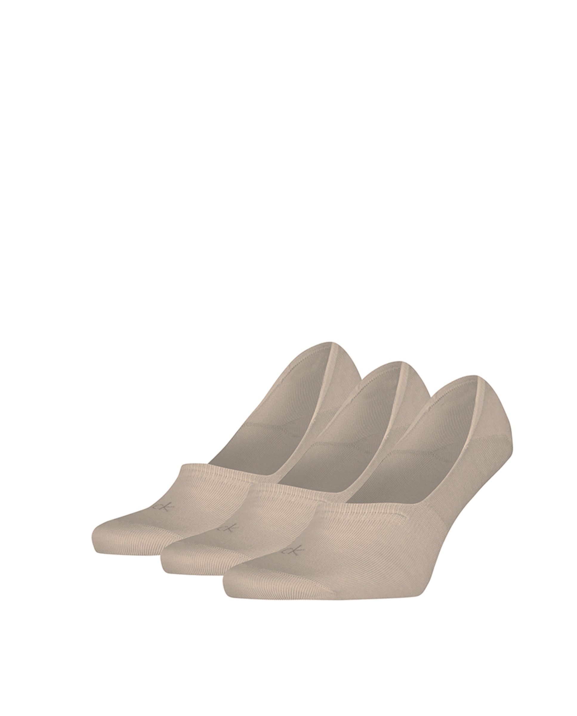 Meias Invisíveis (Pack de 3 Pares) Bege-2