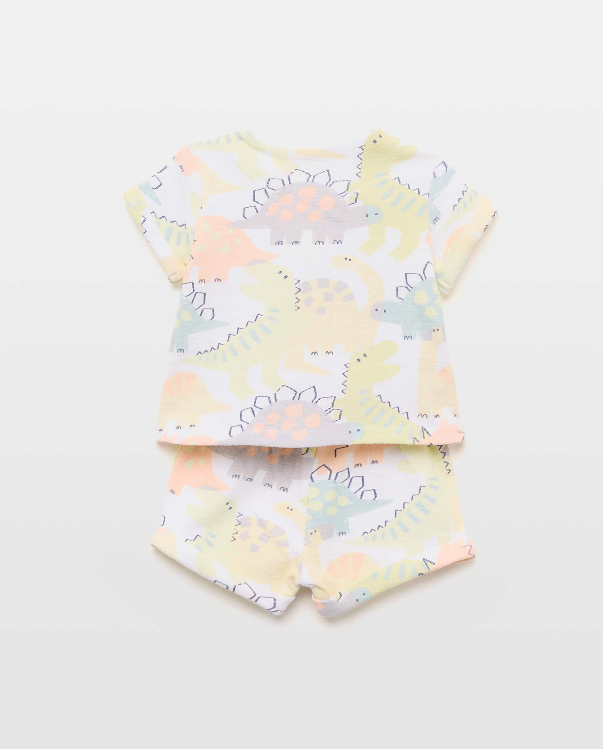 Pijama curto de bebé Cotton Juice Multicolor-2