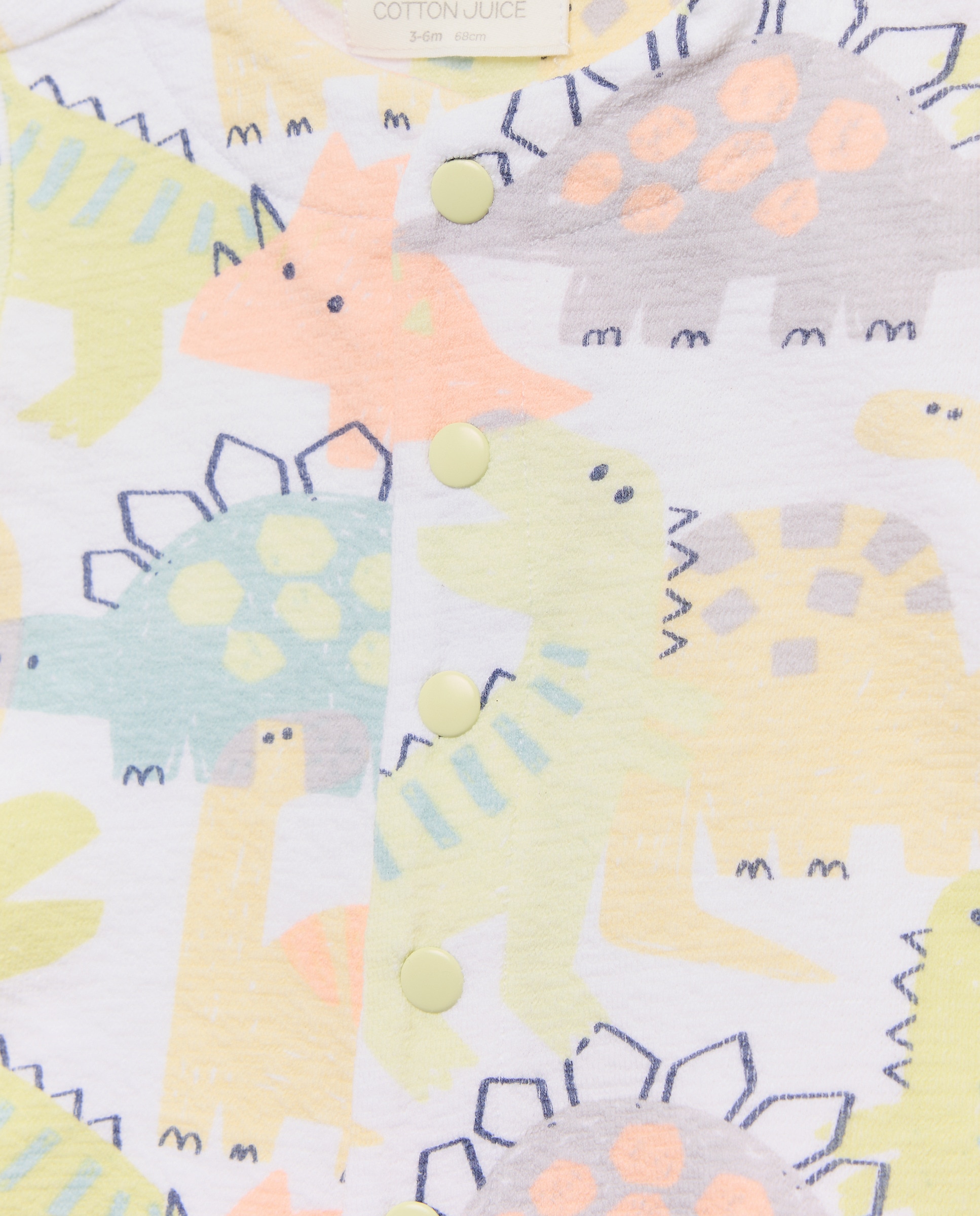Pijama curto de bebé Cotton Juice Multicolor-3