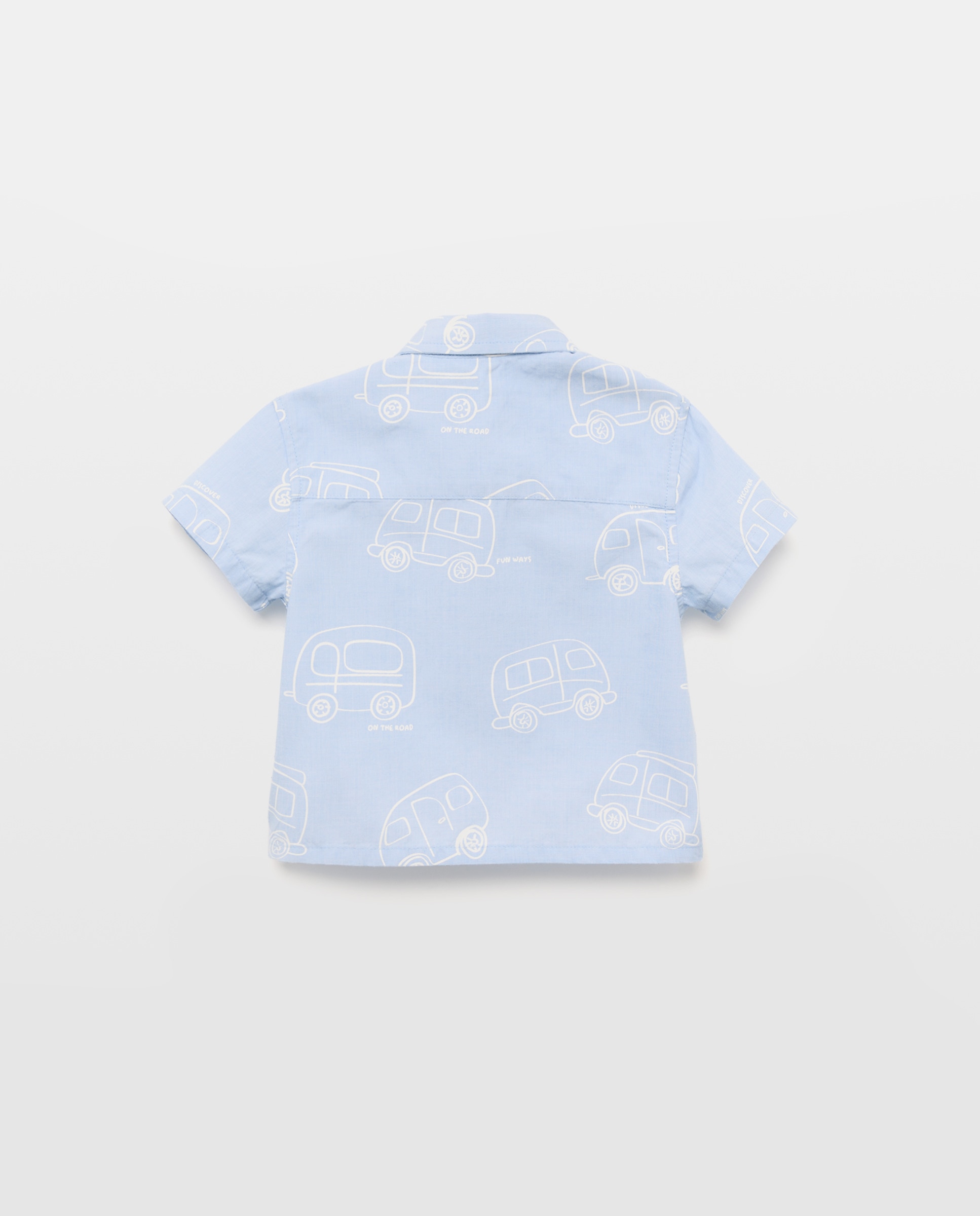 Camisa de Bebé com Manga Curta Azul-marinho-2