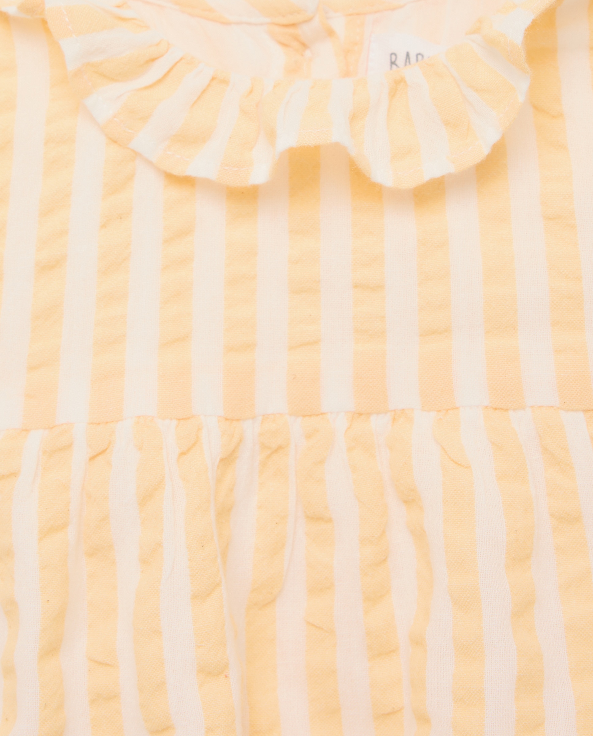 Babygrow de bebé às riscas Amarelo-3