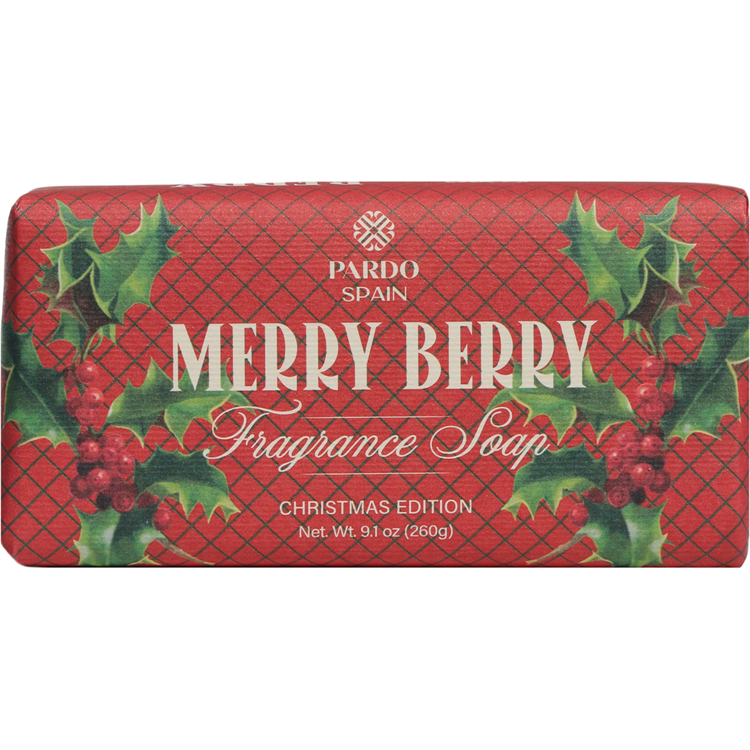 jabón de tocador vintage Merry Berry Chirstmas Edition pastilla 260 g