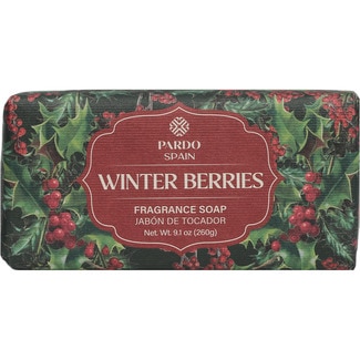 jabón de tocador vintage Winter Berries pastilla 260 g - Pardo