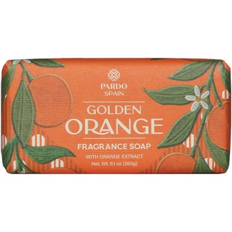 jabón de tocador con extracto de naranja pastilla 260 g - Pardo