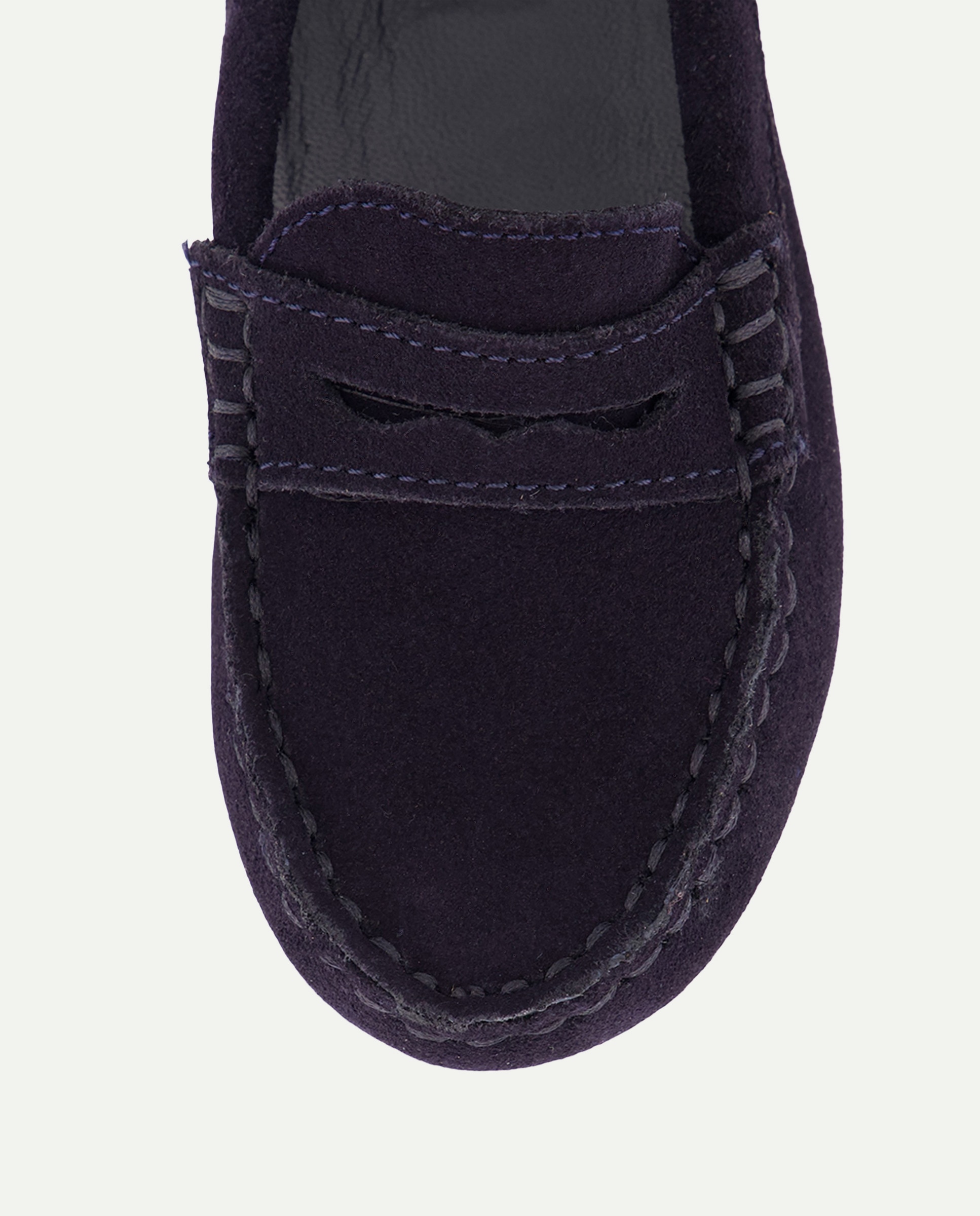 Mocasín bebés de serraje Azul marino-5