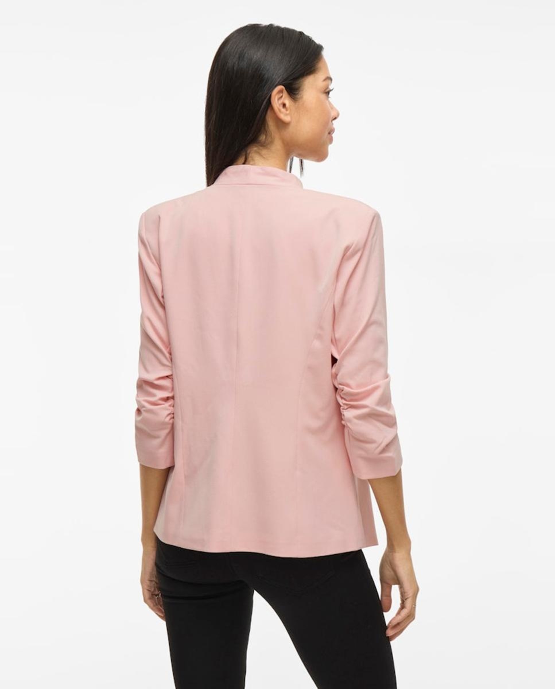 Blazer com Mangas ¾ Rosa-claro-5