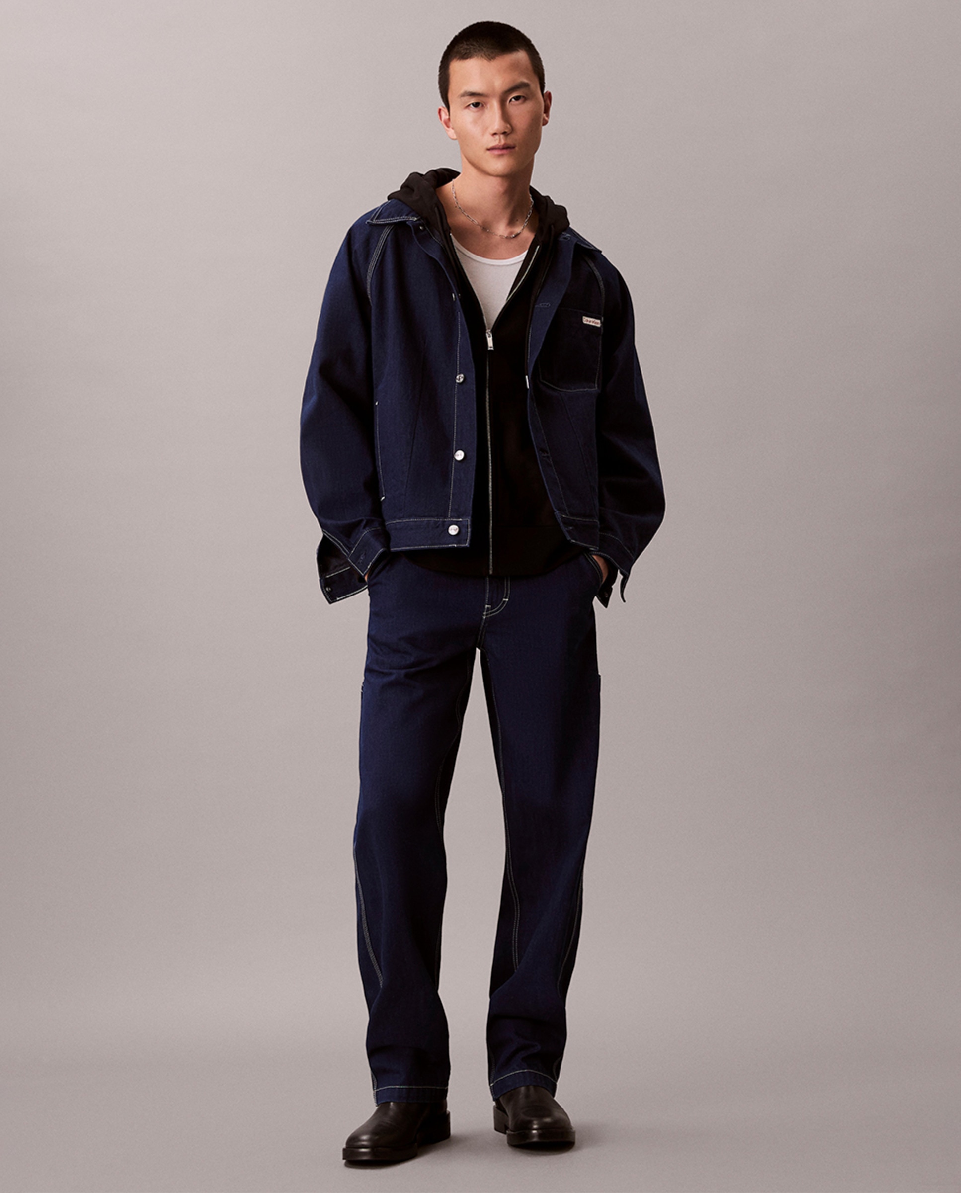 Casaco de Trabalho Azul-7