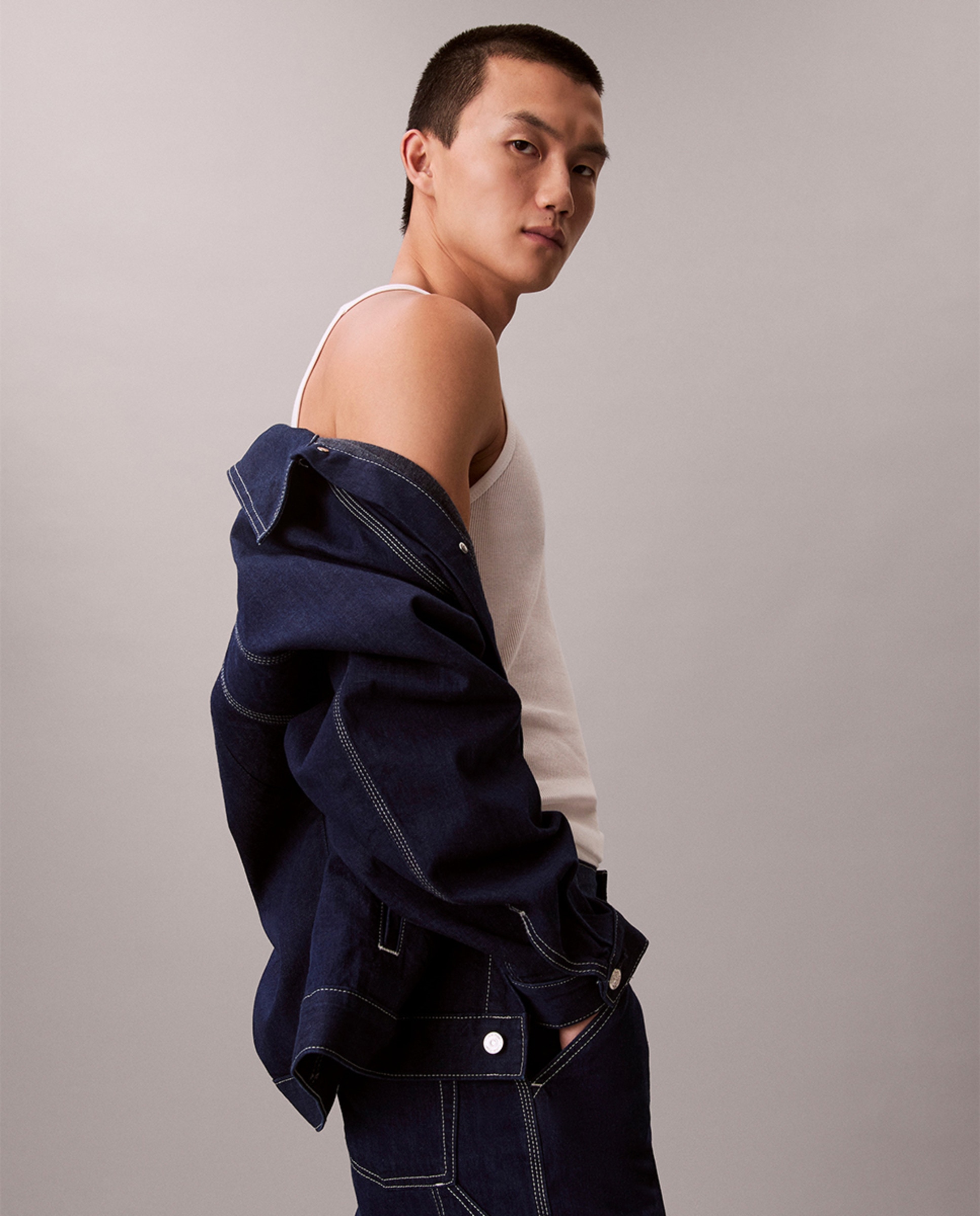 Casaco de Trabalho Azul-5