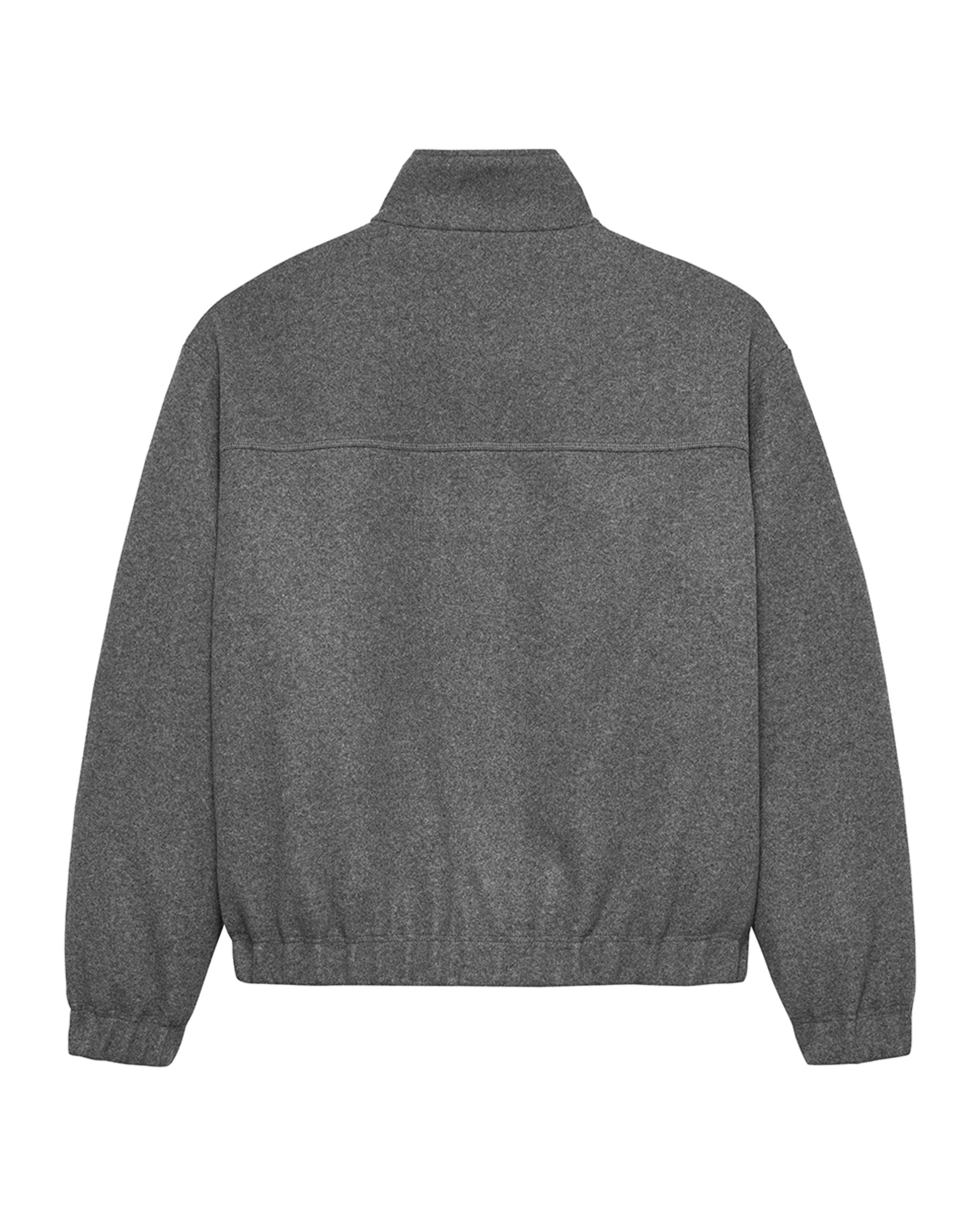 Casaco Tipo Blusão Bomber em Pano Relaxed Fit Cinzento-escuro-7