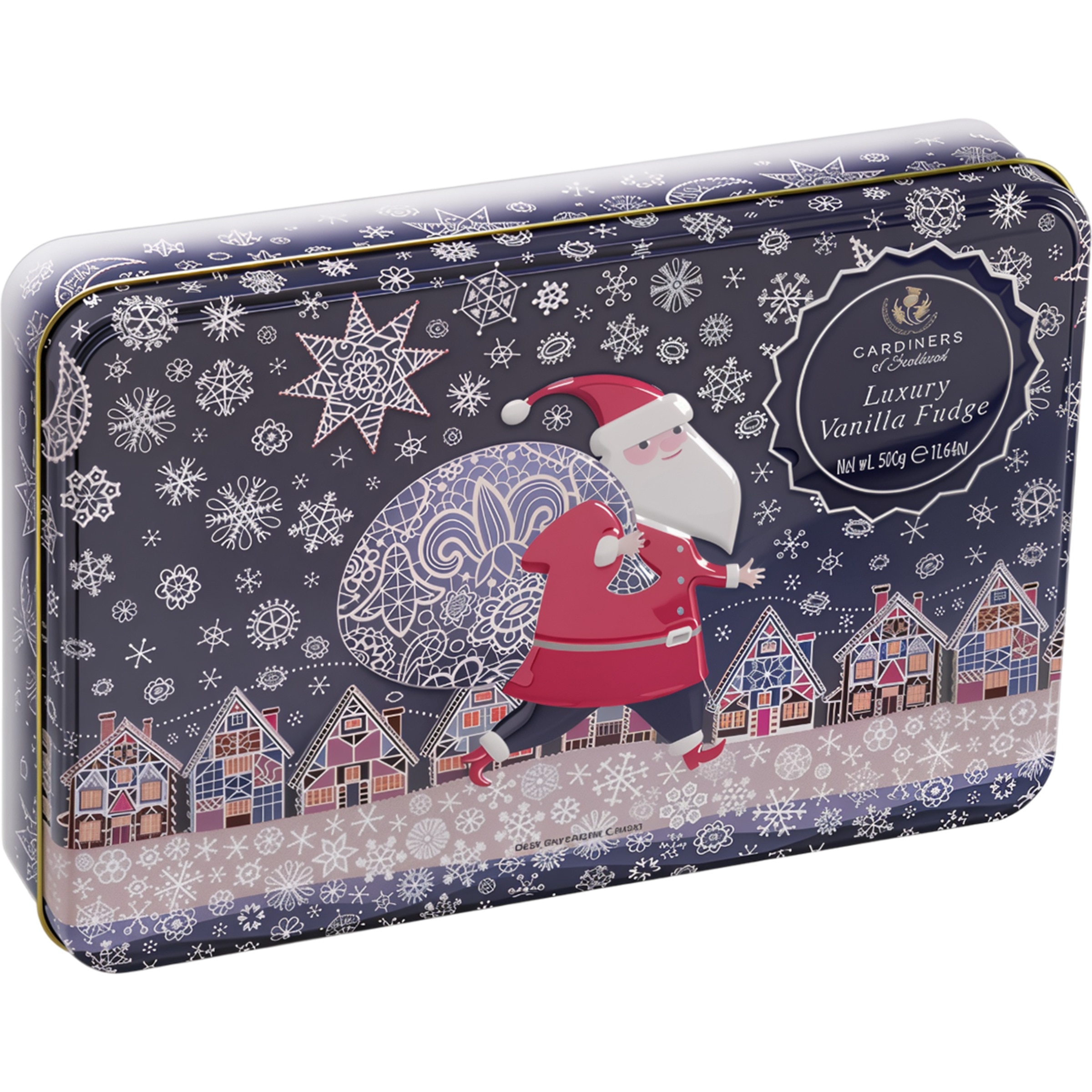 Fudge Baunilha Santa Snowman lata 500 g