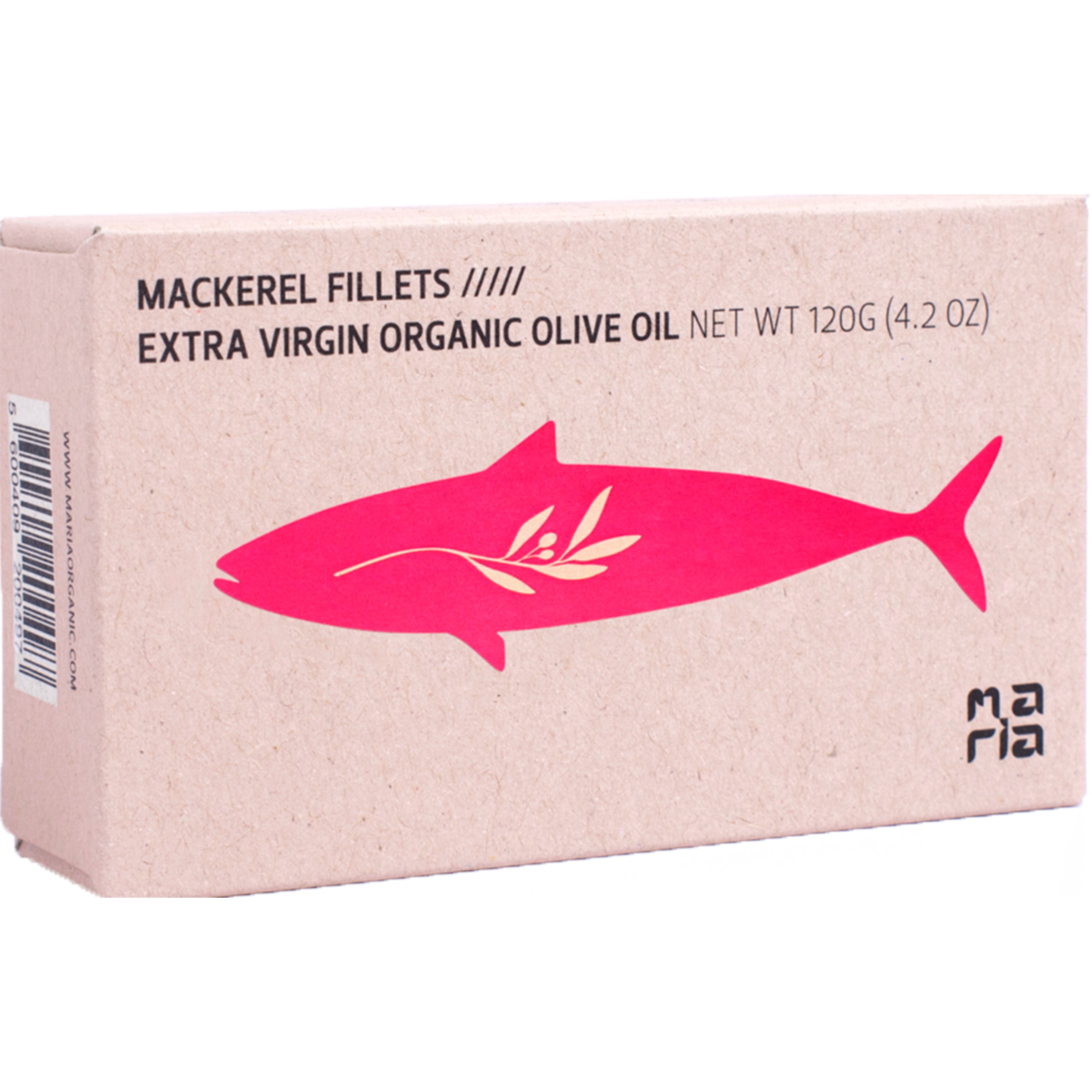 Filetes de Cavala em Azeite Virgem Extra Biológico embalagem 120 g