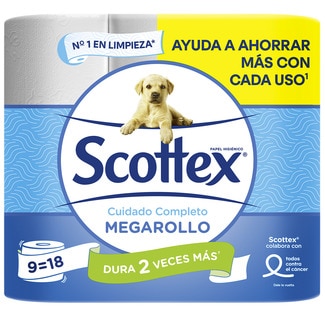 Papel Higiénico Mega Rolo embalagem 9 unidades - Scottex