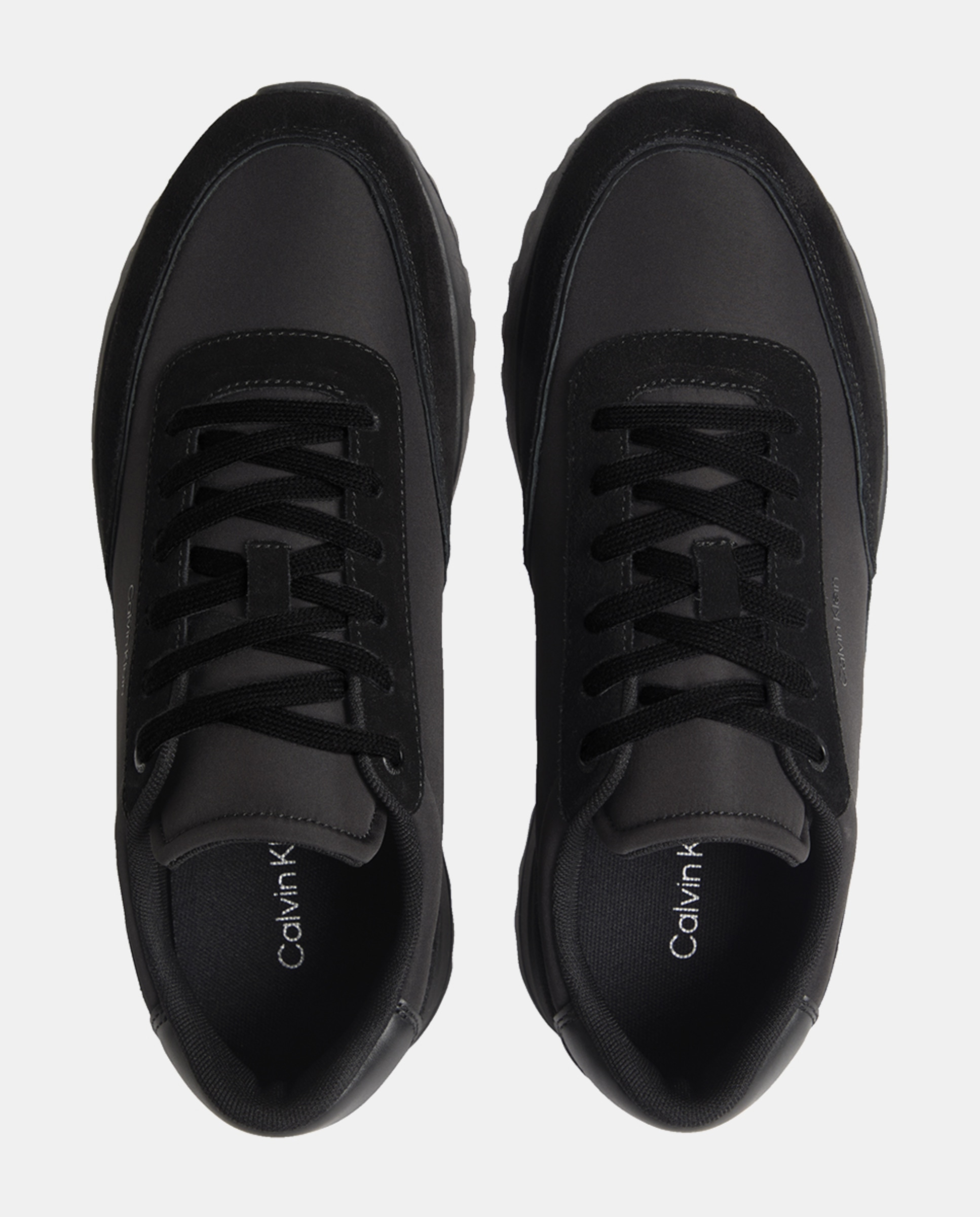 Sapatilhas Runner de Nylon com Croute Preto-3