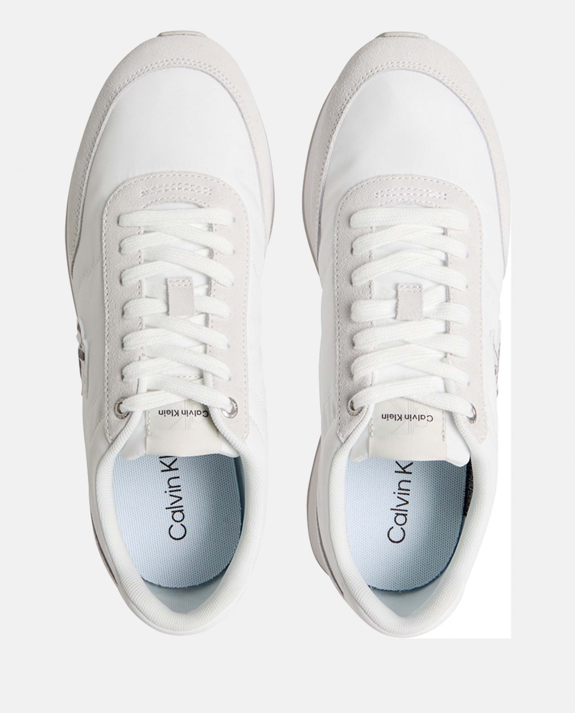 Sapatilhas Runner de Nylon e Croute Branco-3