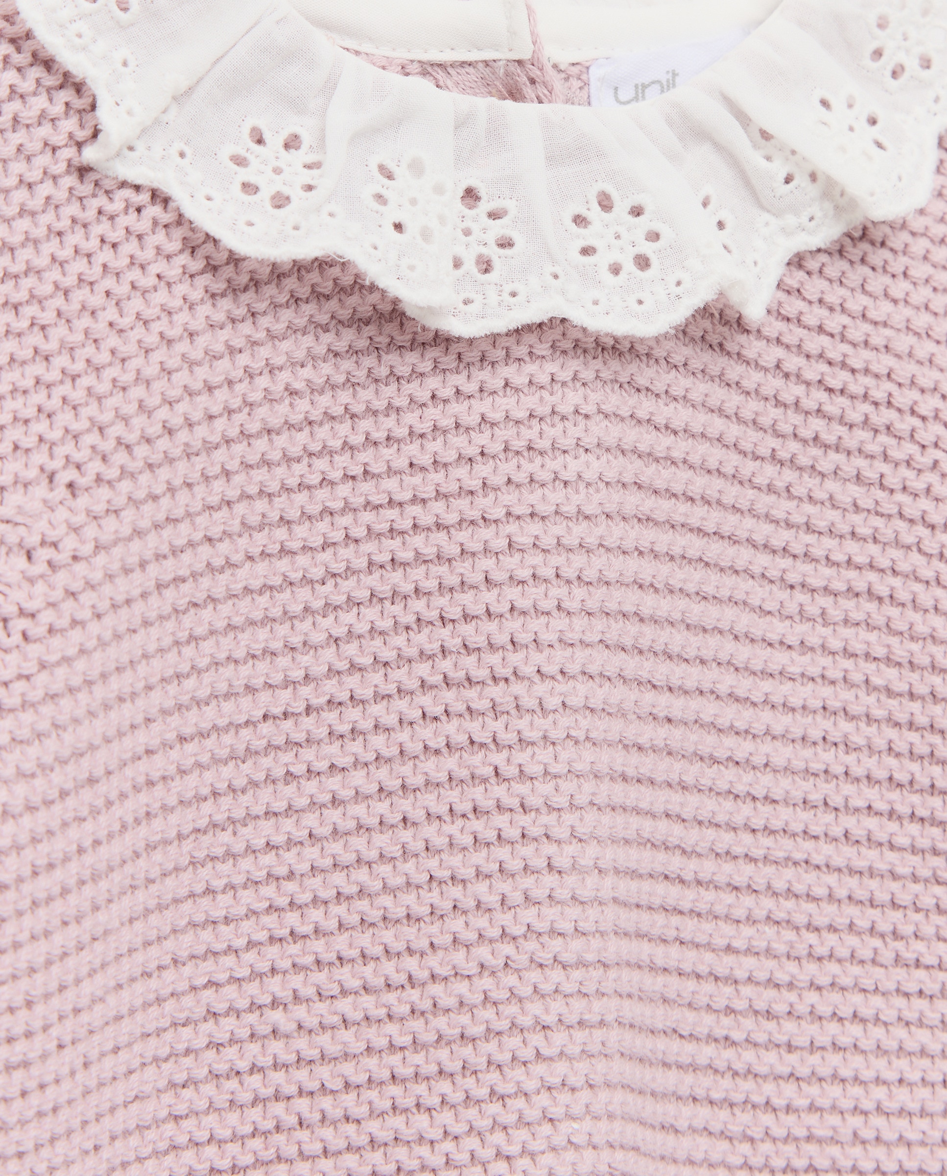 Conjunto 2 piezas de recién nacido tricot cuello 284 Lila-3