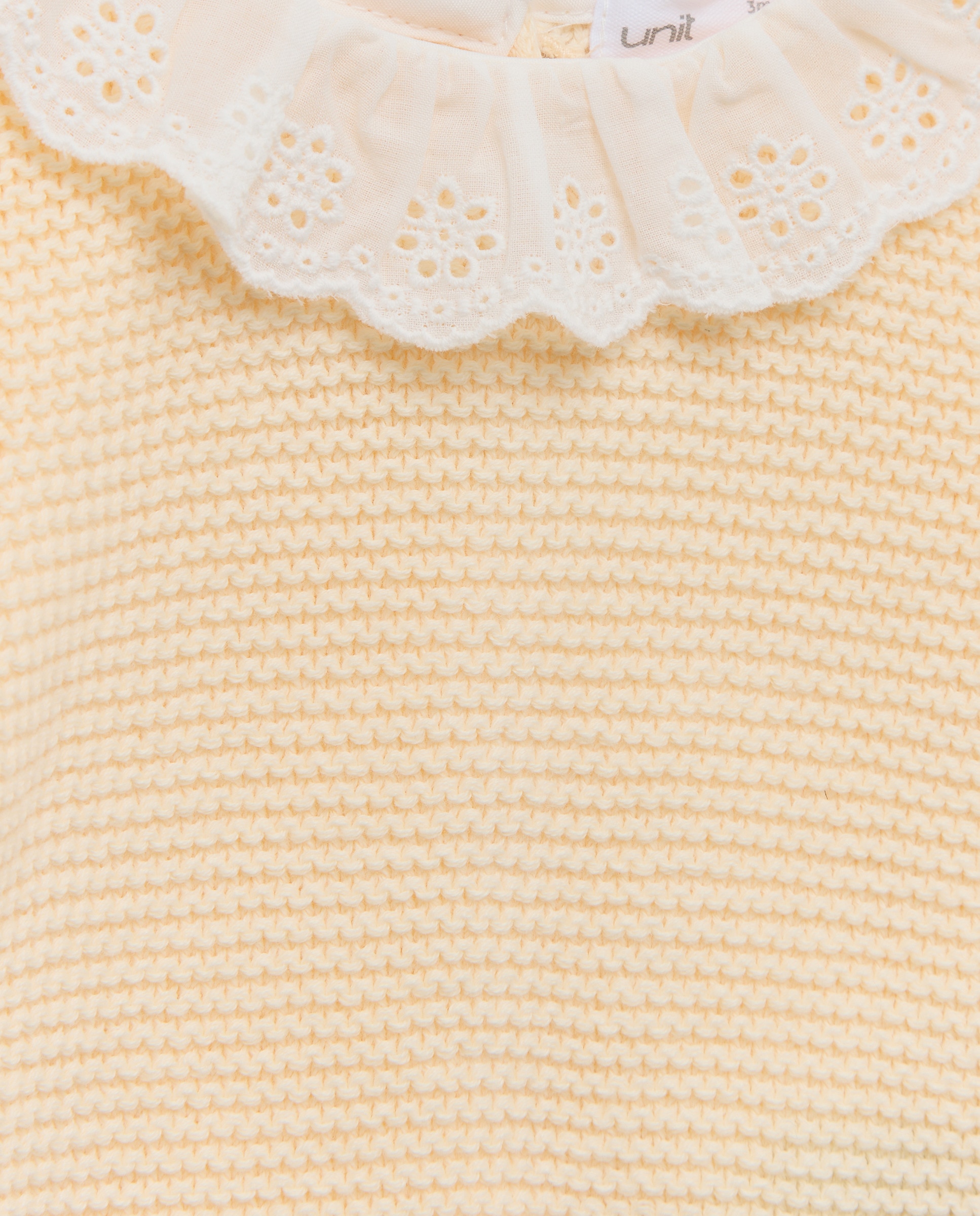 Conjunto 2 piezas de recién nacido tricot cuello 150 Vainilla-3