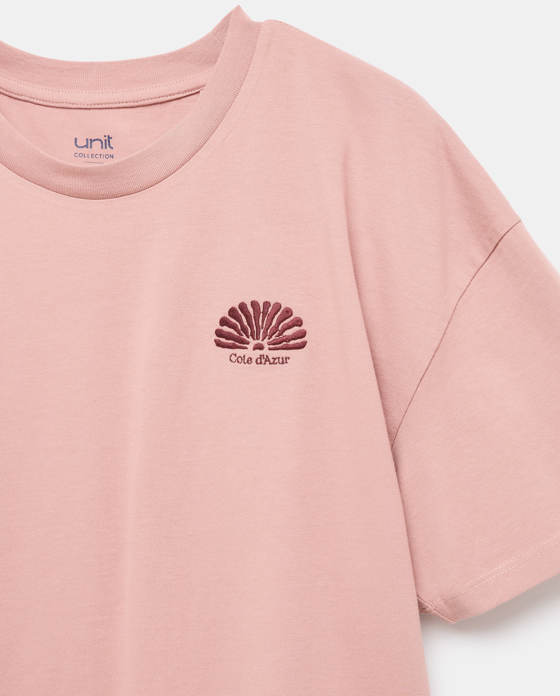 Camiseta de hombre manga corta Cote d'Azur 200 Rosa-5