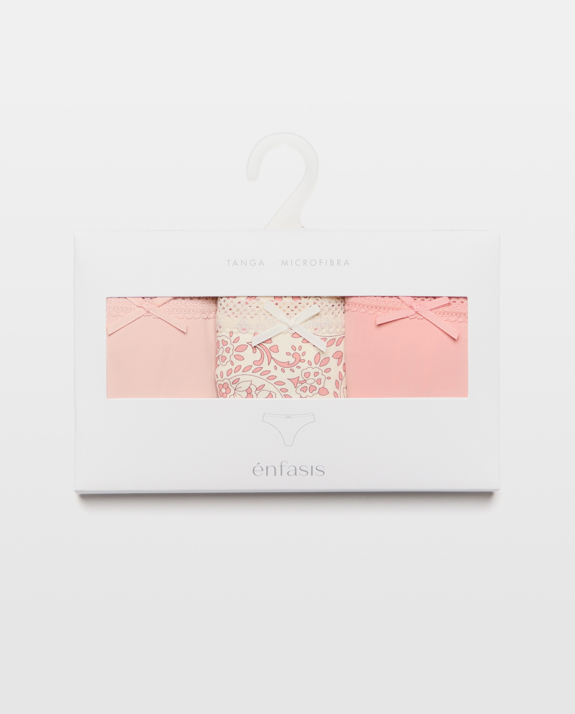 Pack de 3 Cuecas de Microfibra Floral Rosa-6