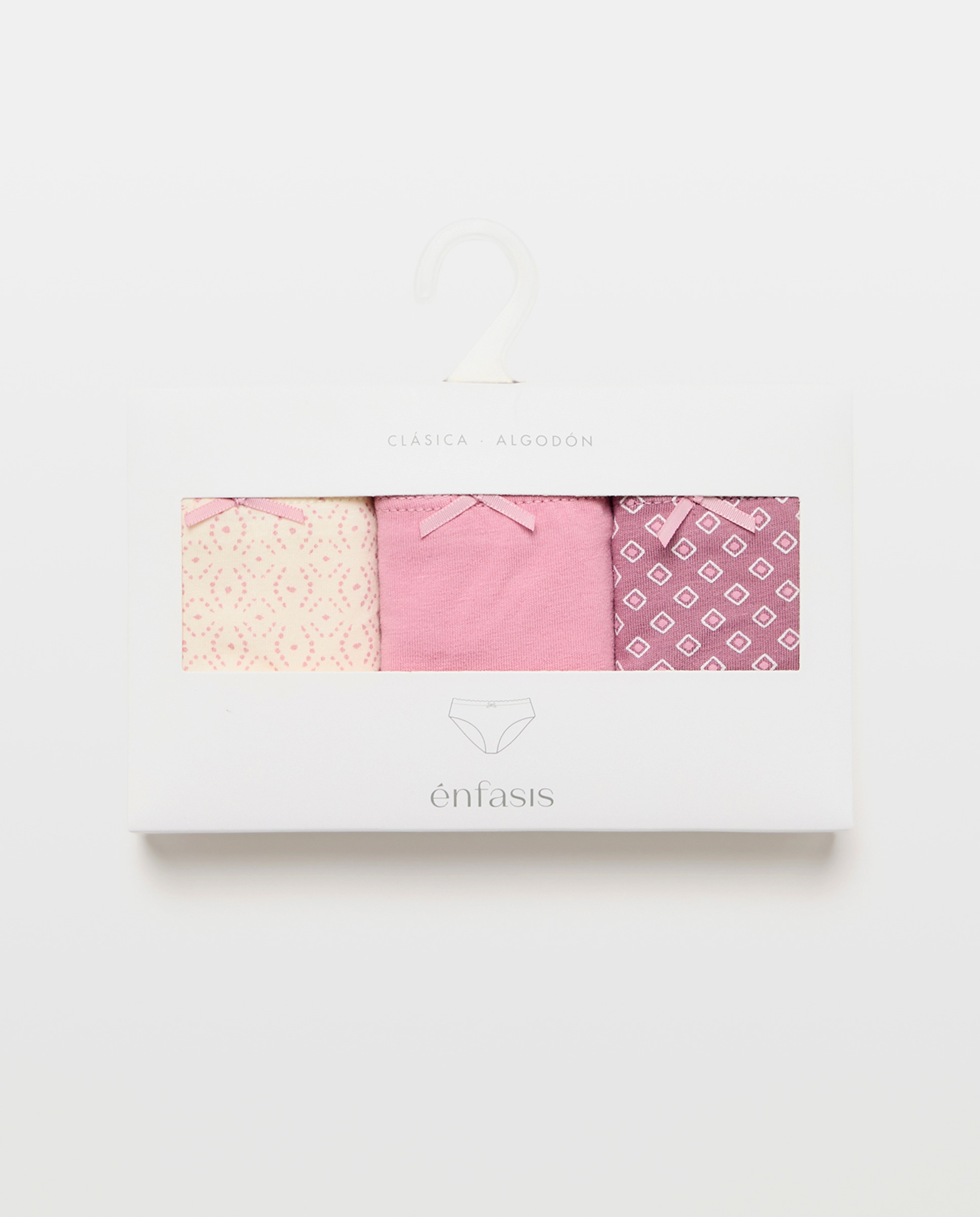 Pack de 3 Cuecas de Malha Geométrica Rosa-6