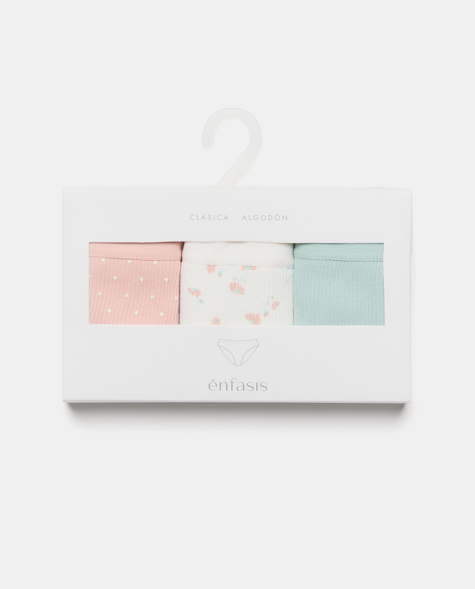Pack de 3 Cuecas com Estampado Floral Rosa-6