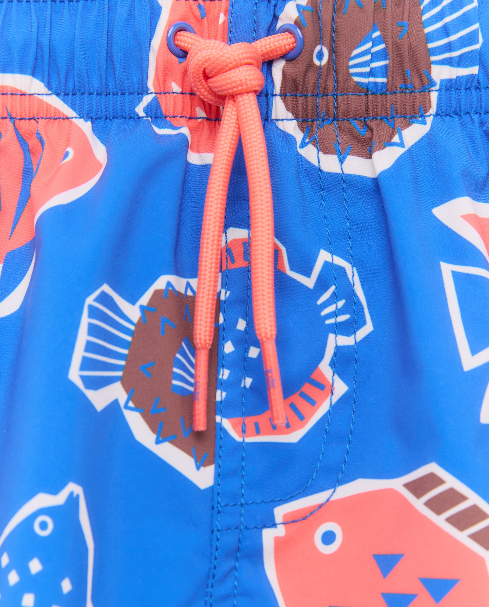 Calções de Banho com Estampados de Desenhos Azul-6