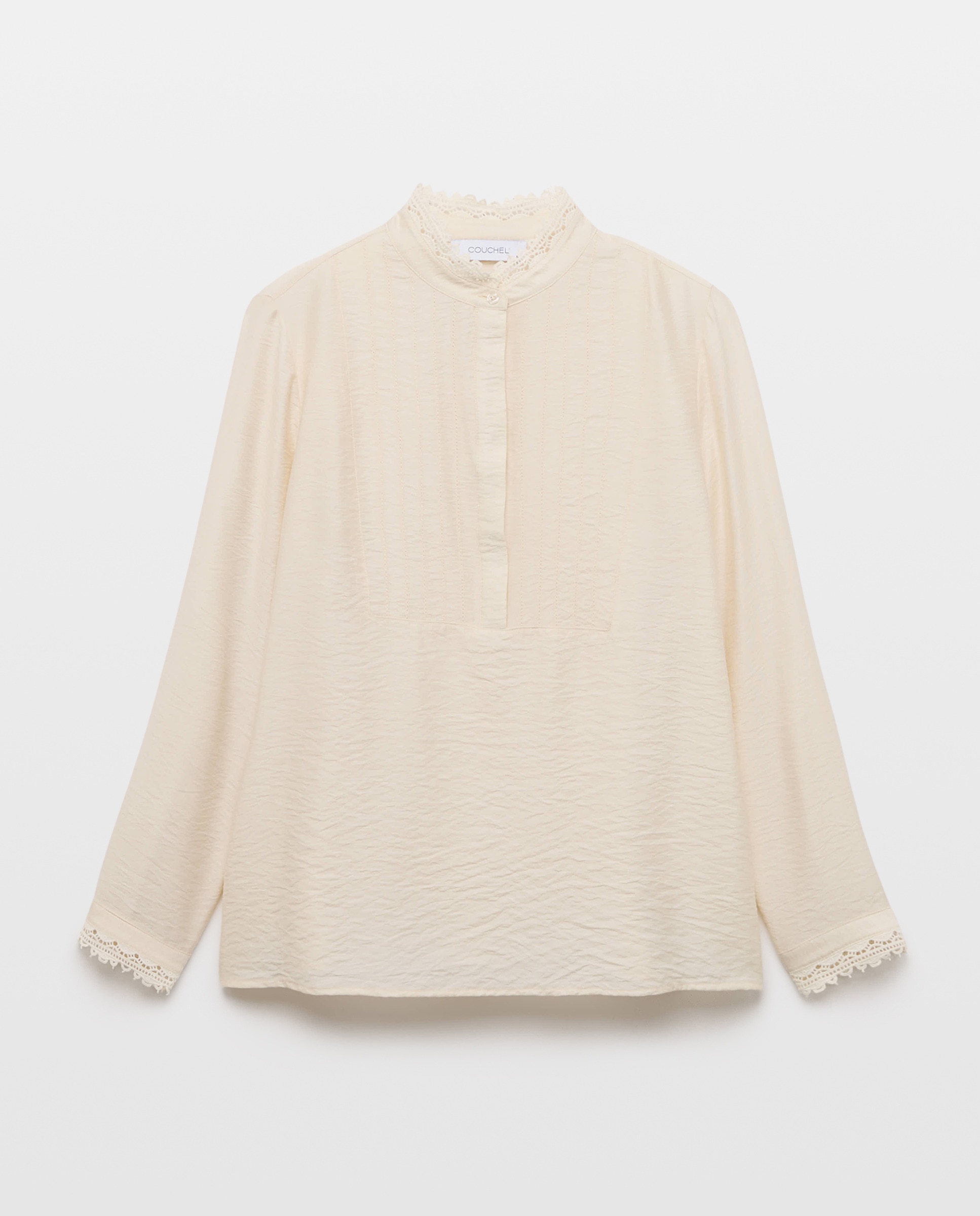 Blusa Lisa de Manga Comprida 120 Cru-4