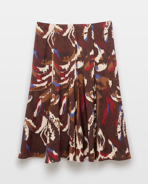 Imagem 0 de Saia fluida estampada