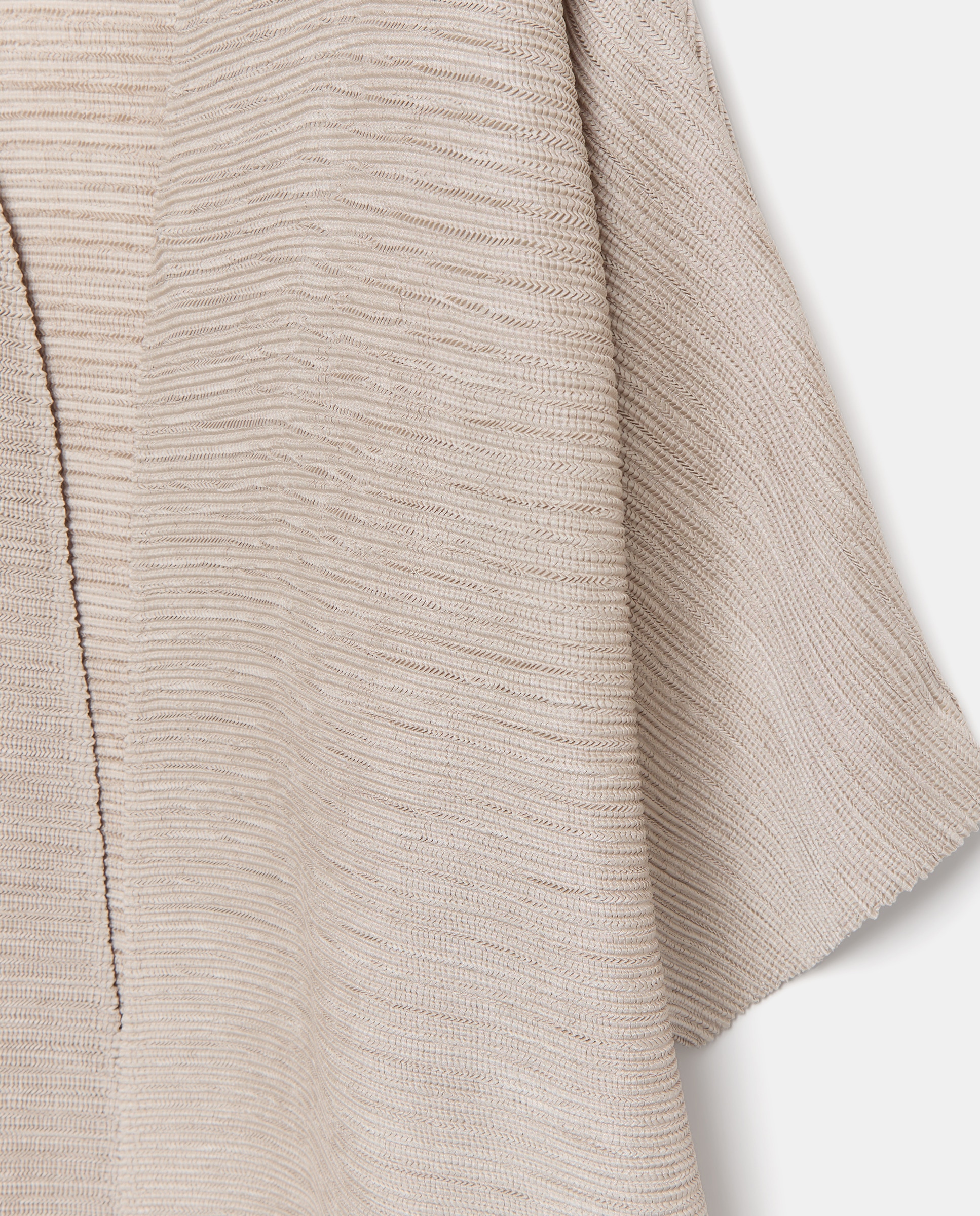 Kimono com Plissado Horizontal 130 Marfim-5