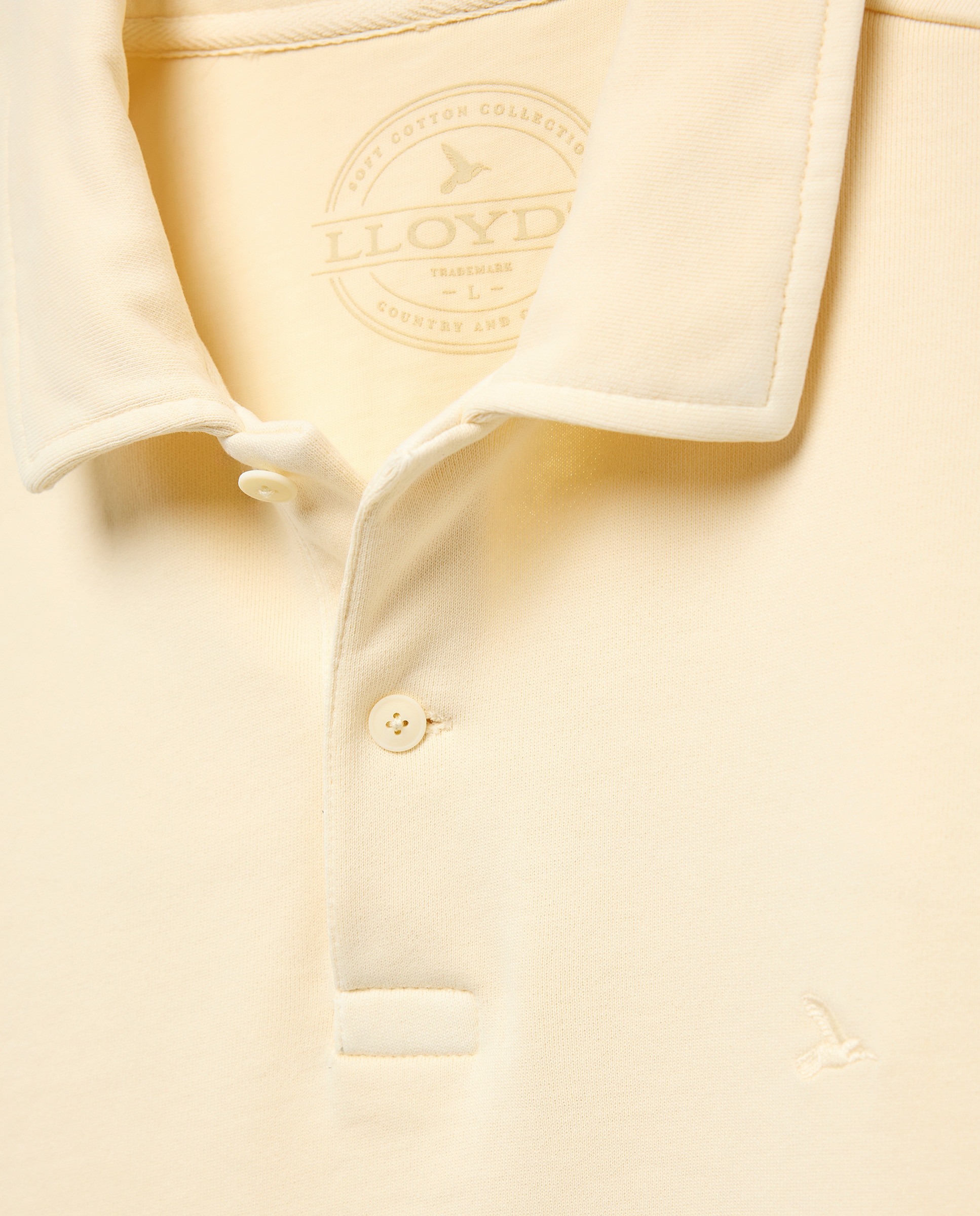 Sweatshirt com Colarinho de Polo Amarelo-6