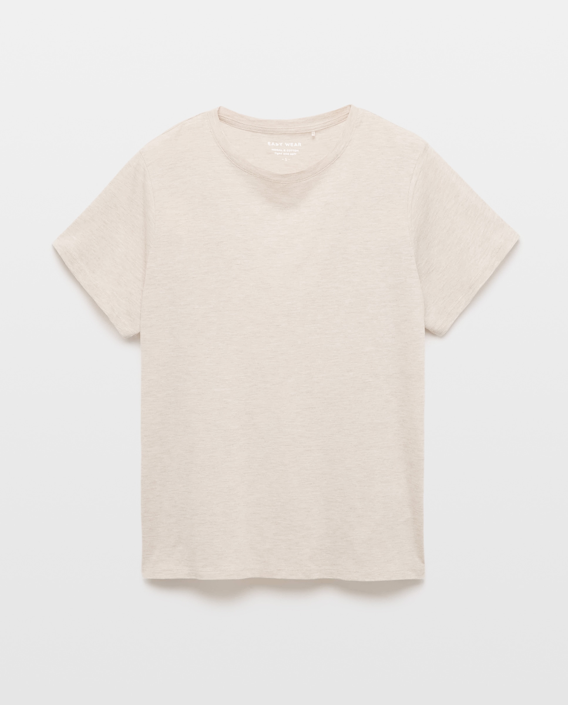 T-shirt Lisa de Manga Curta Castanho-4