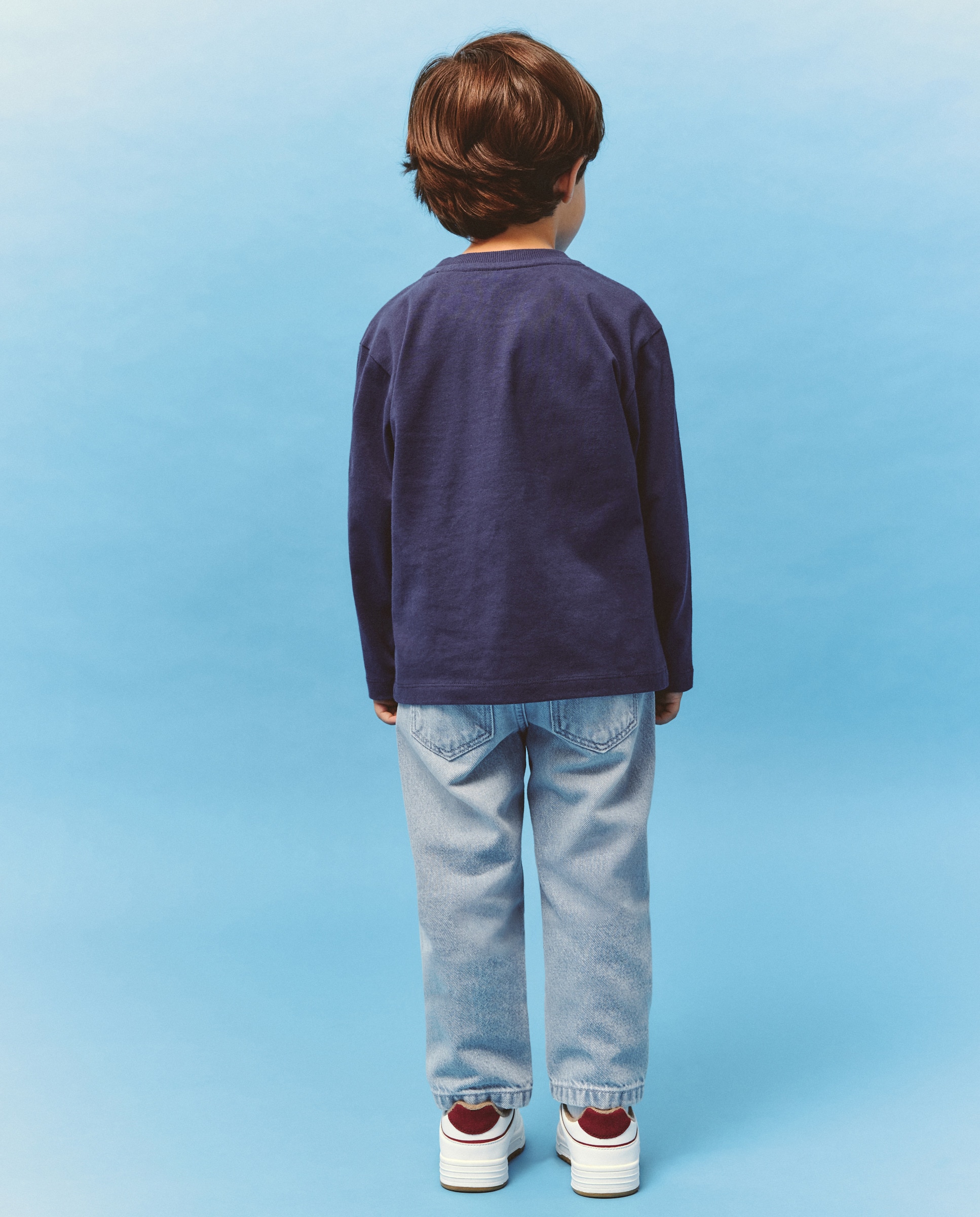 Camisola de Manga Comprida com Estampado Mario Bros Kids El Corte Inglés Azul-marinho-3