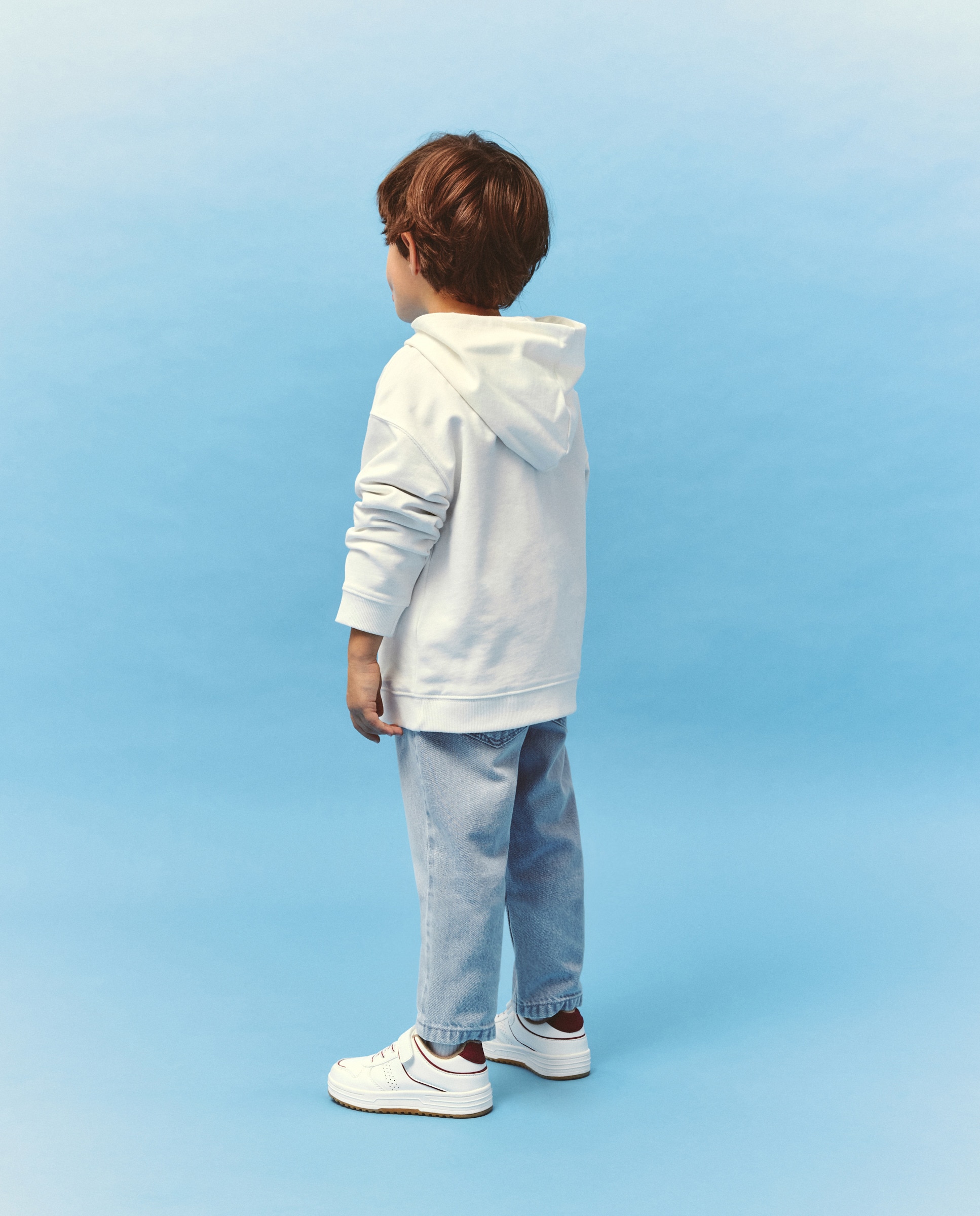 Sweatshirt Fechada com Capuz e Estampado Mario Bros Branco-3