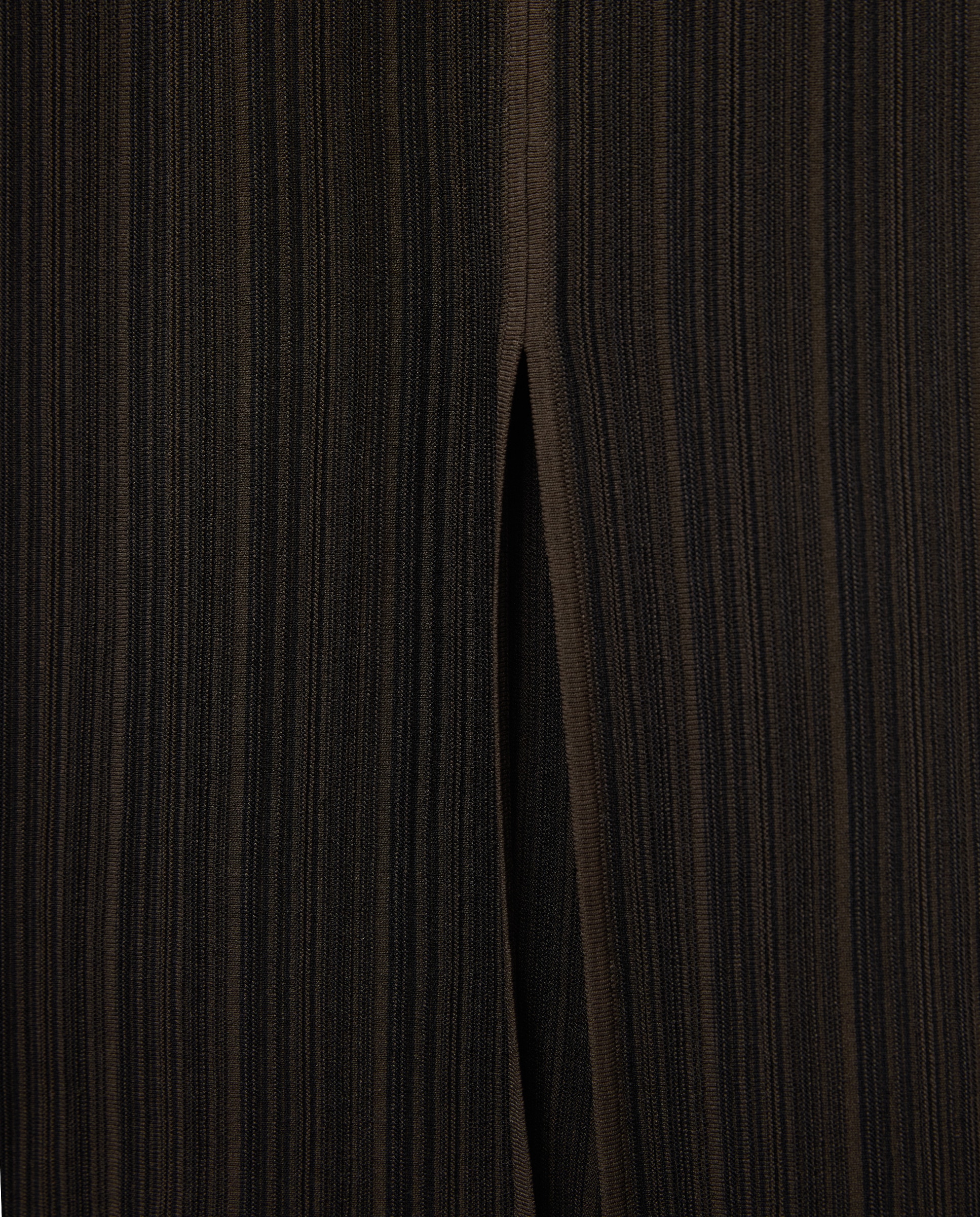 Vestido Regular de Tricot sem Mangas Castanho-5