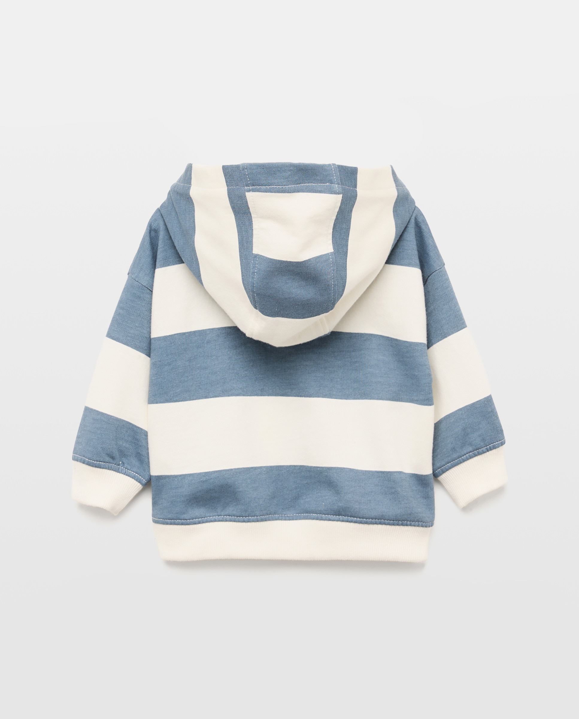 Sudadera de bebé estampada con capucha 430 Azul oscuro-2