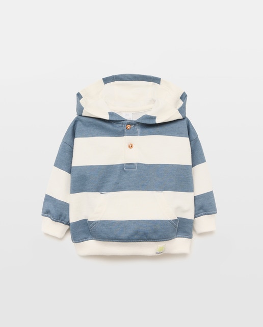 Imagen 0 de Sudadera de bebé estampada con capucha