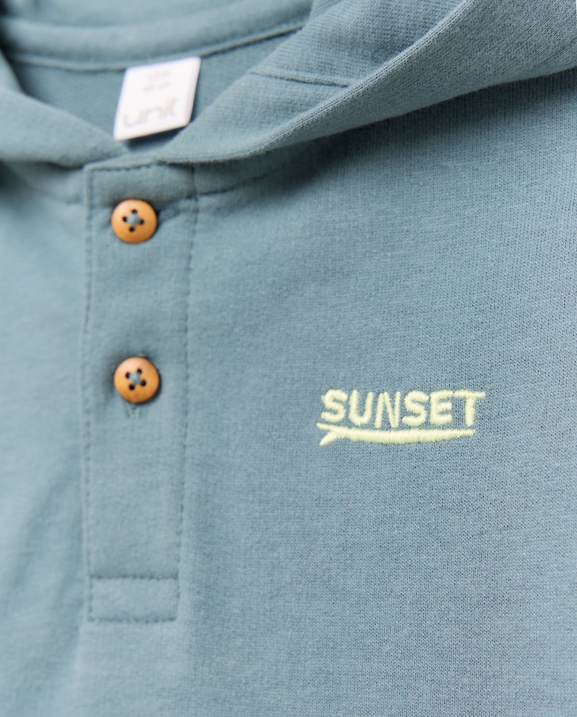 Sudadera de bebé estampada con capucha Verde Pato-3